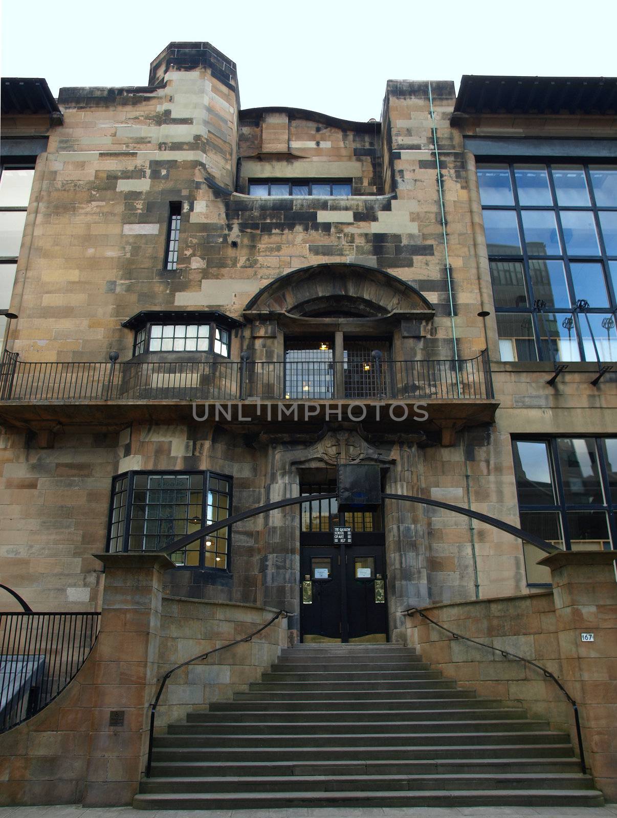 The Glasgow School of Art designed in 1896 by Scottish architect Charles Rennie Mackintosh, Glasgow, Scotland