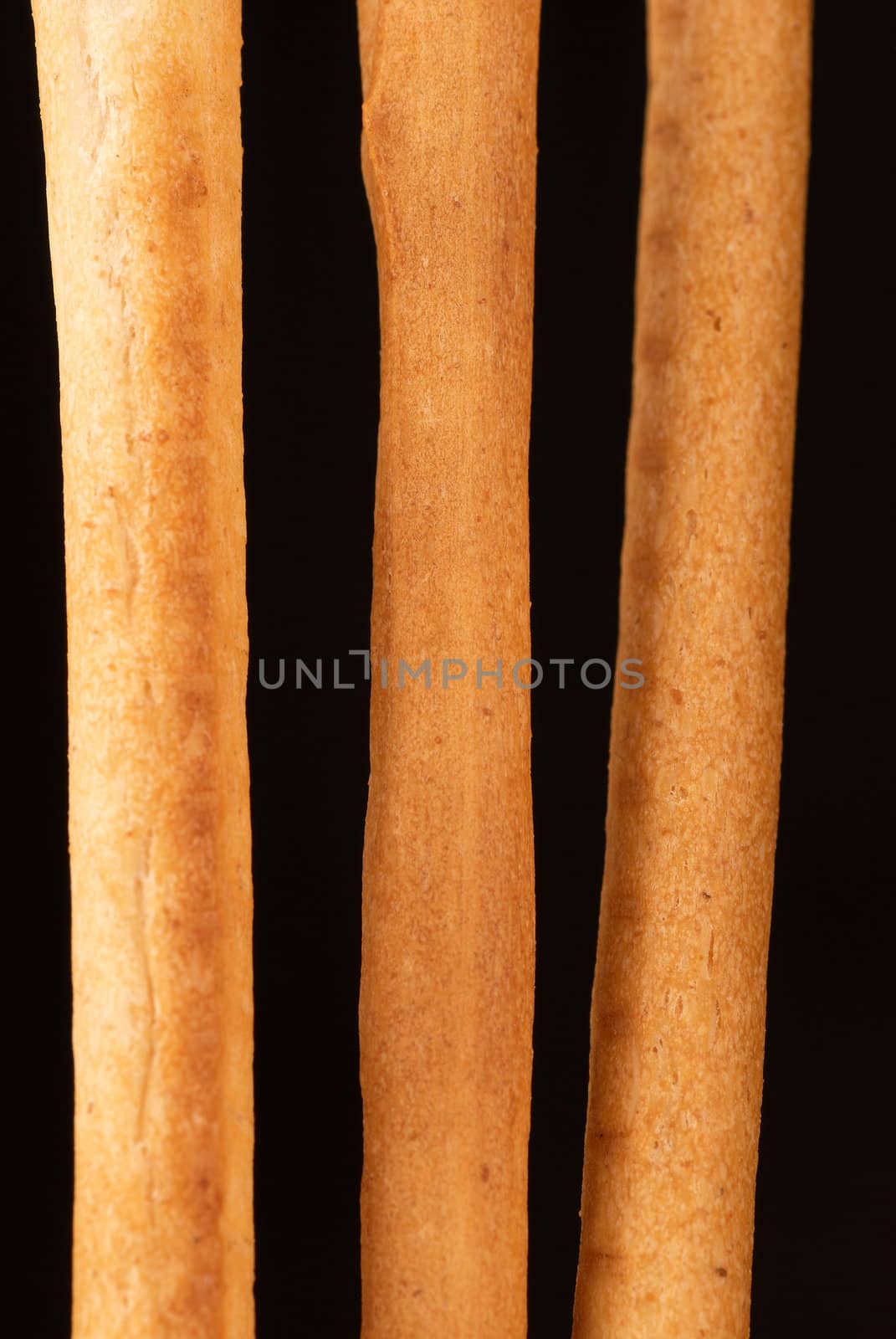 Closeup take of the texture of grissini, italian breadsticks