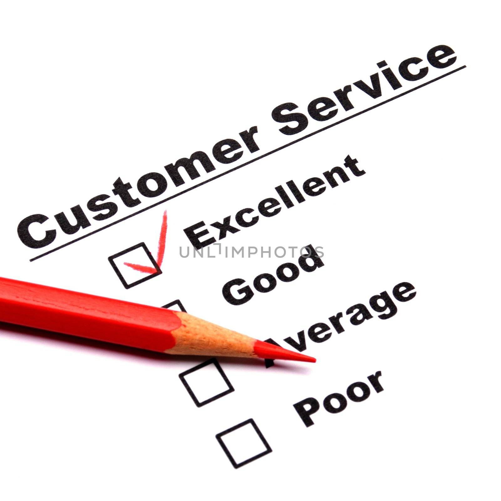 consumer survey with questionnaire checkbox to improve sales
