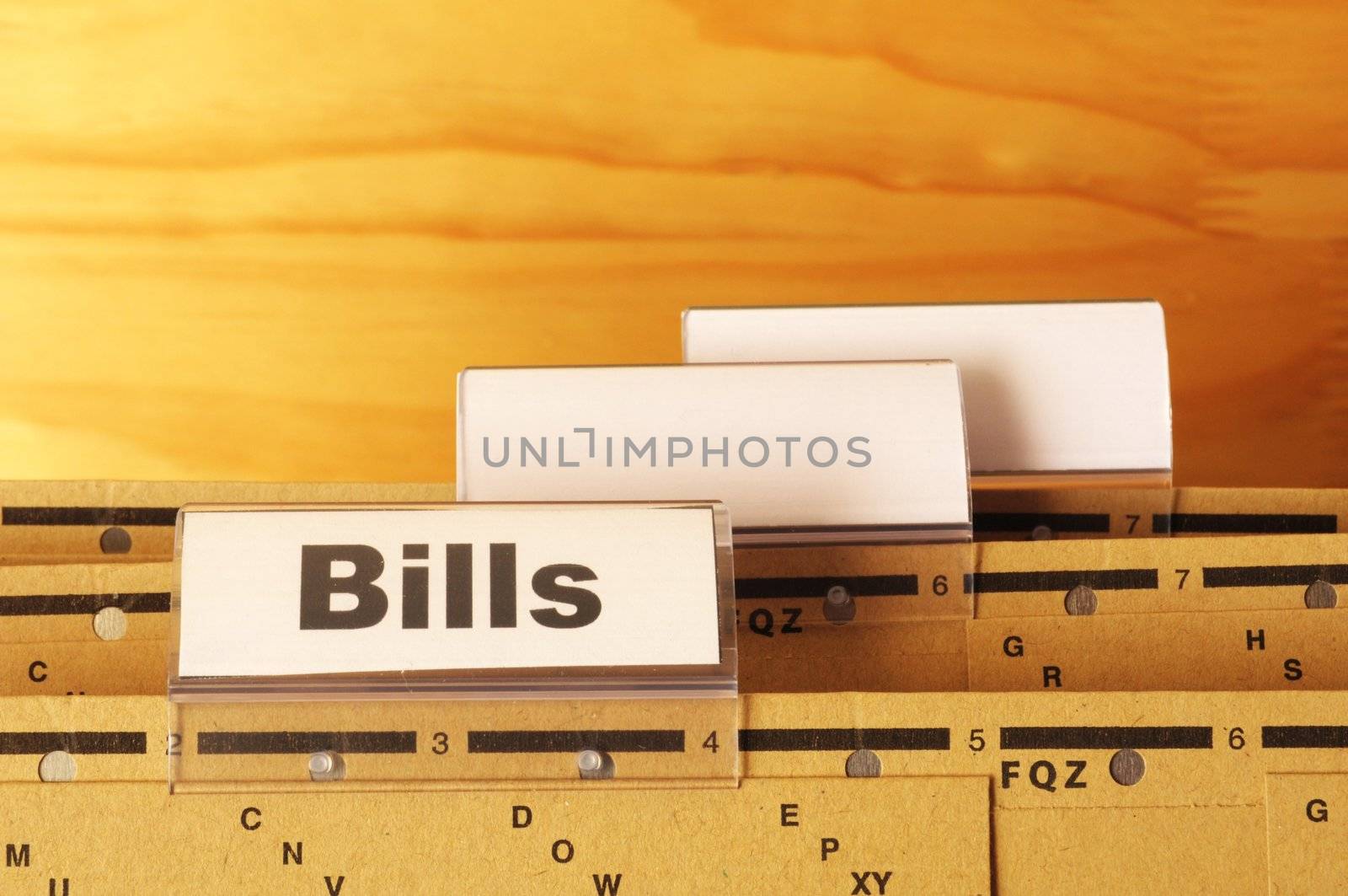bill or bills word on paper riders showing payment or debts concept