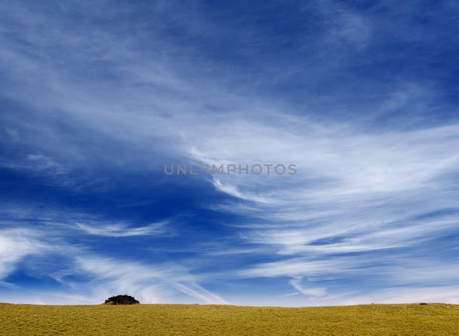 It is a beautiful blue sky and white cloud.