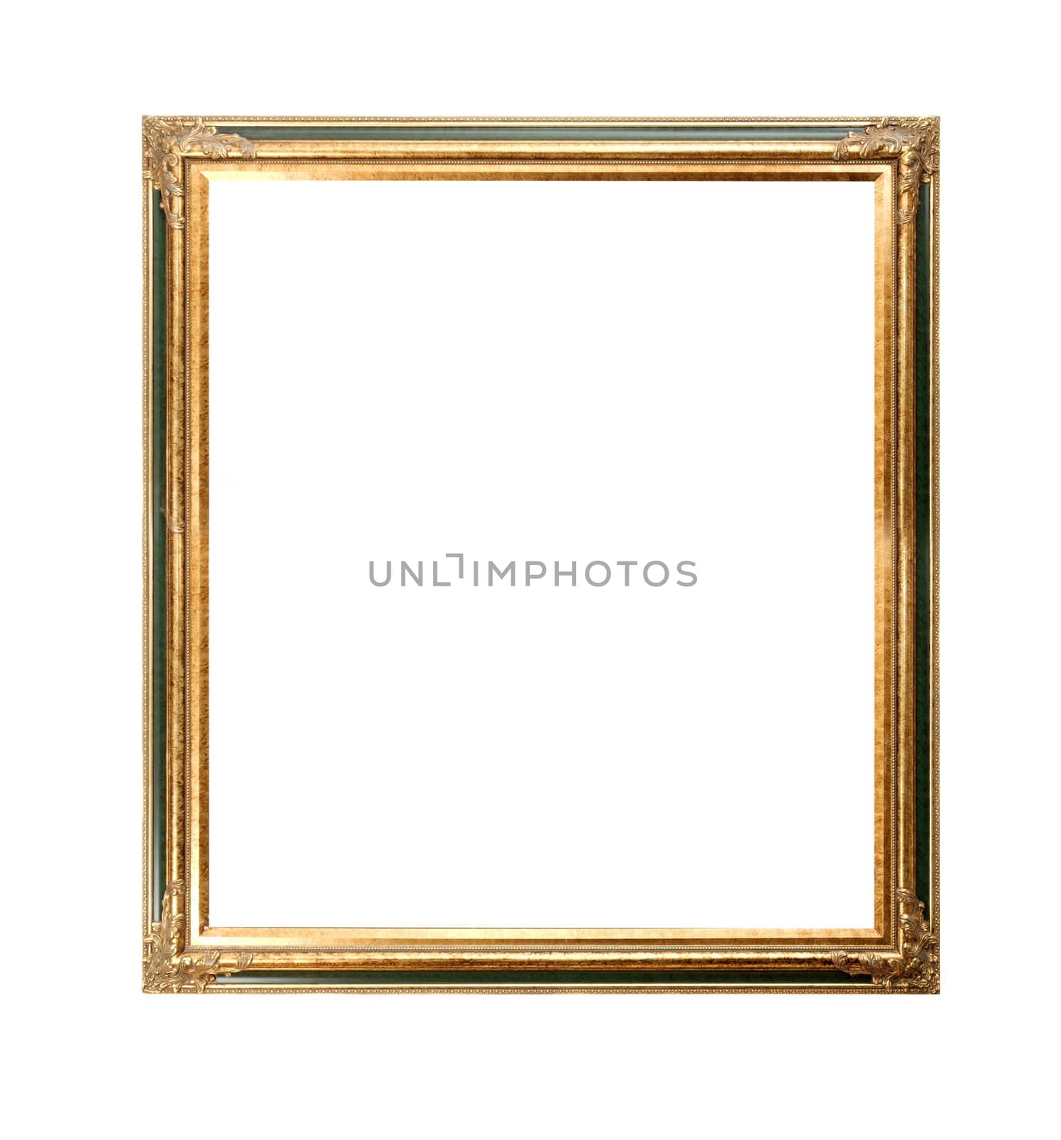 Empty picture frame on white background