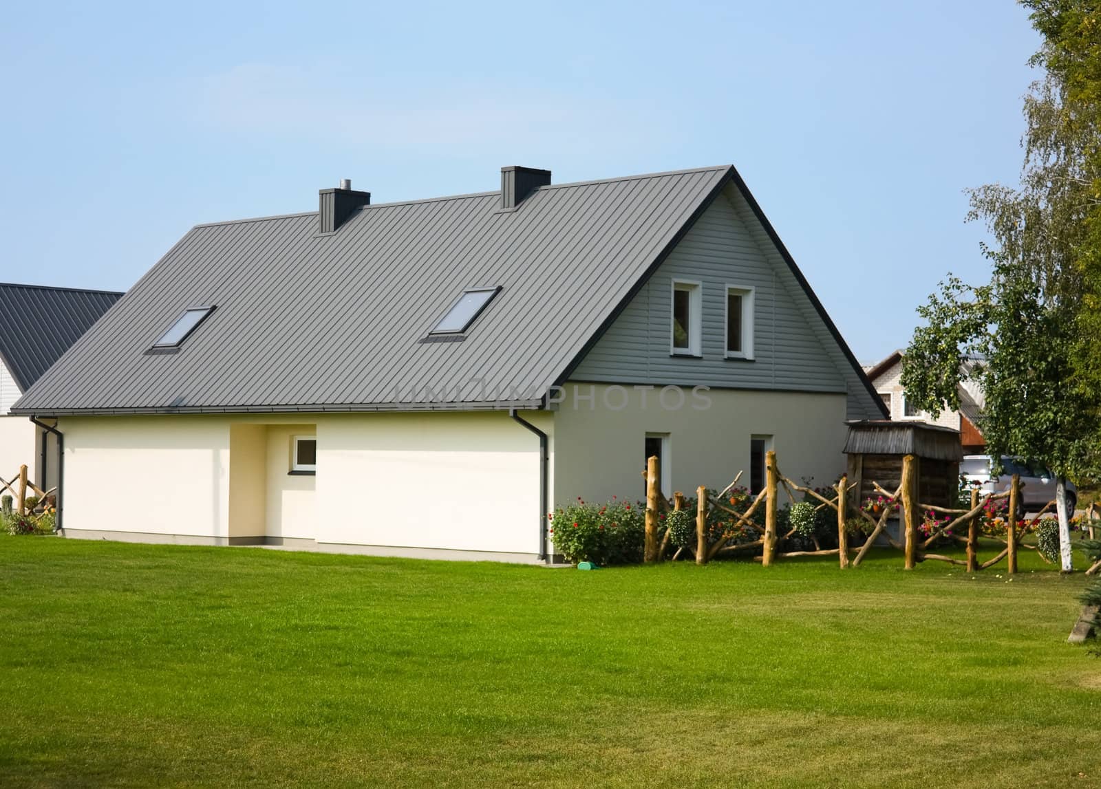 country house, a cottage