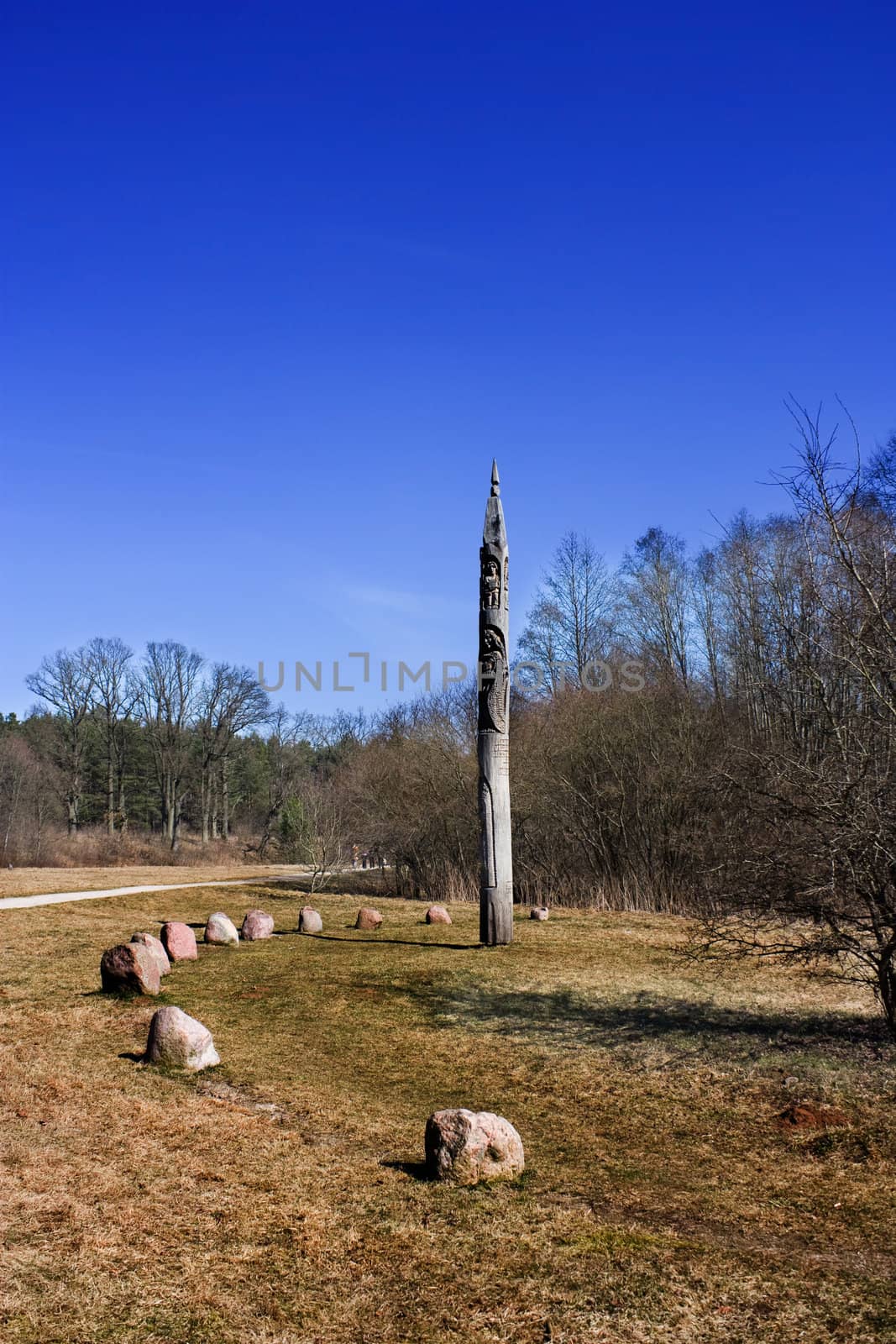 sundial in the Spring Park by aleksaskv