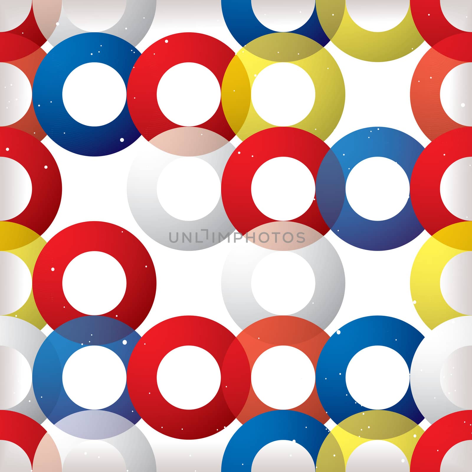 Circular abstract background pattern with white spots seamless