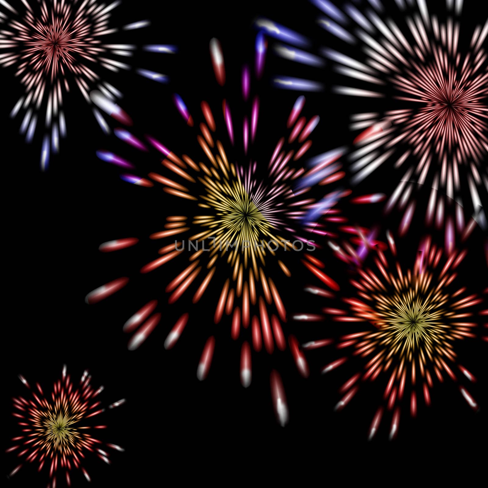Fireworks bursting by karensuki