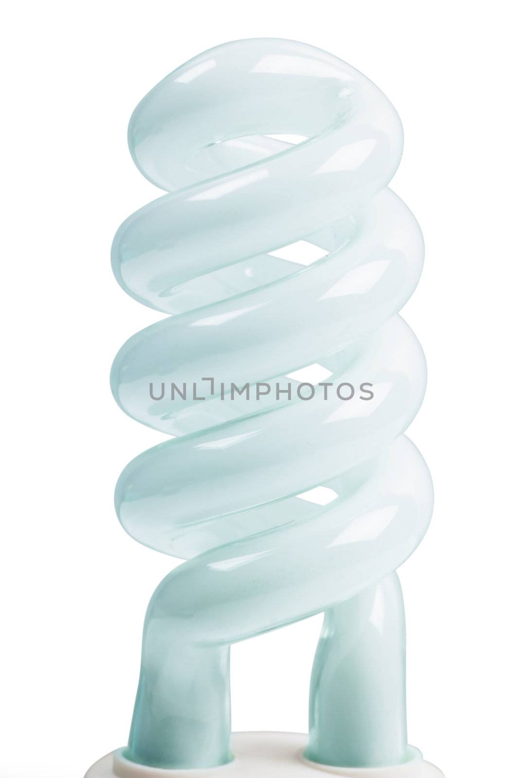 Energy efficient light bulb isolated on the white background