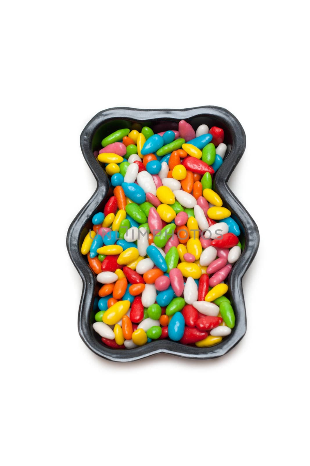 Sweetmeats in colour glaze fallen asleep in form