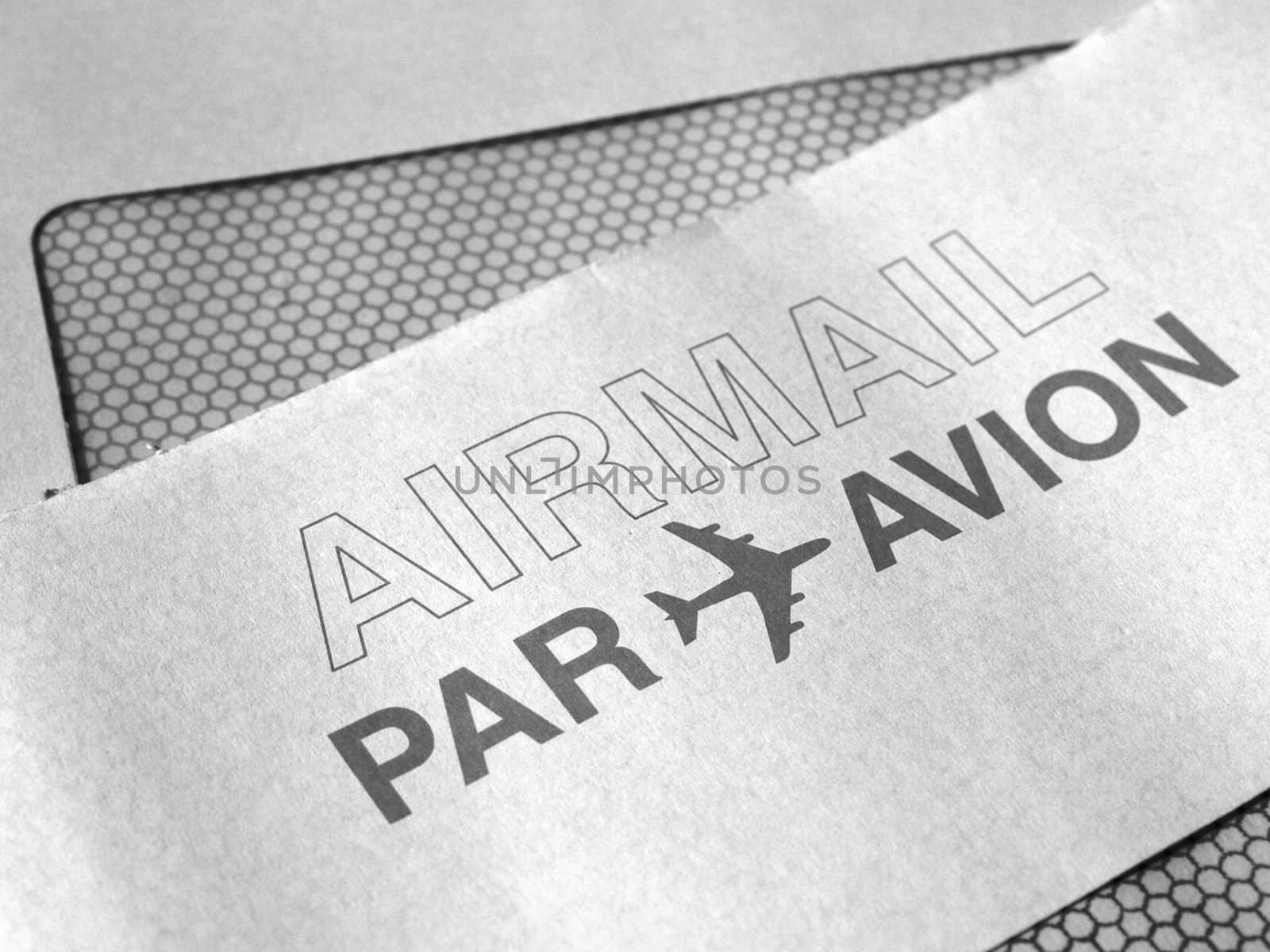 Postage mail envelope for Airmail (Par Avion)