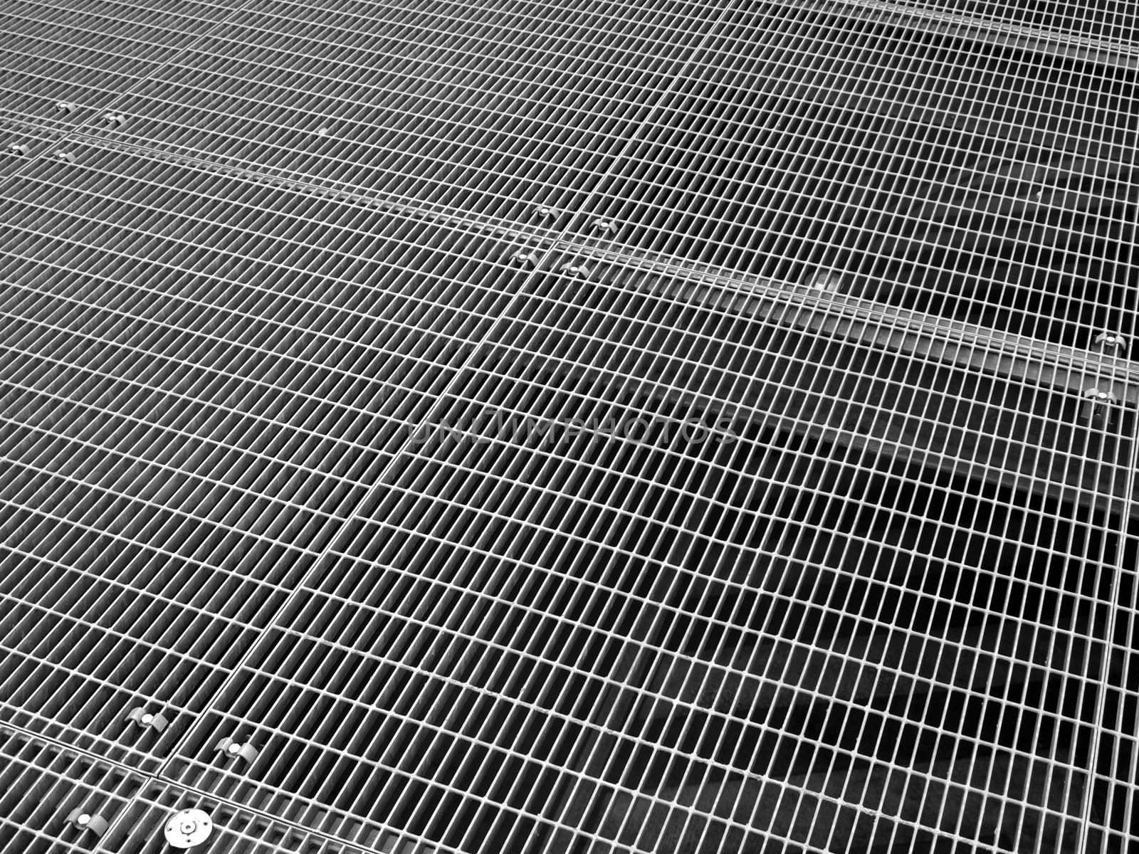 Stainless steel grid mesh useful as a background