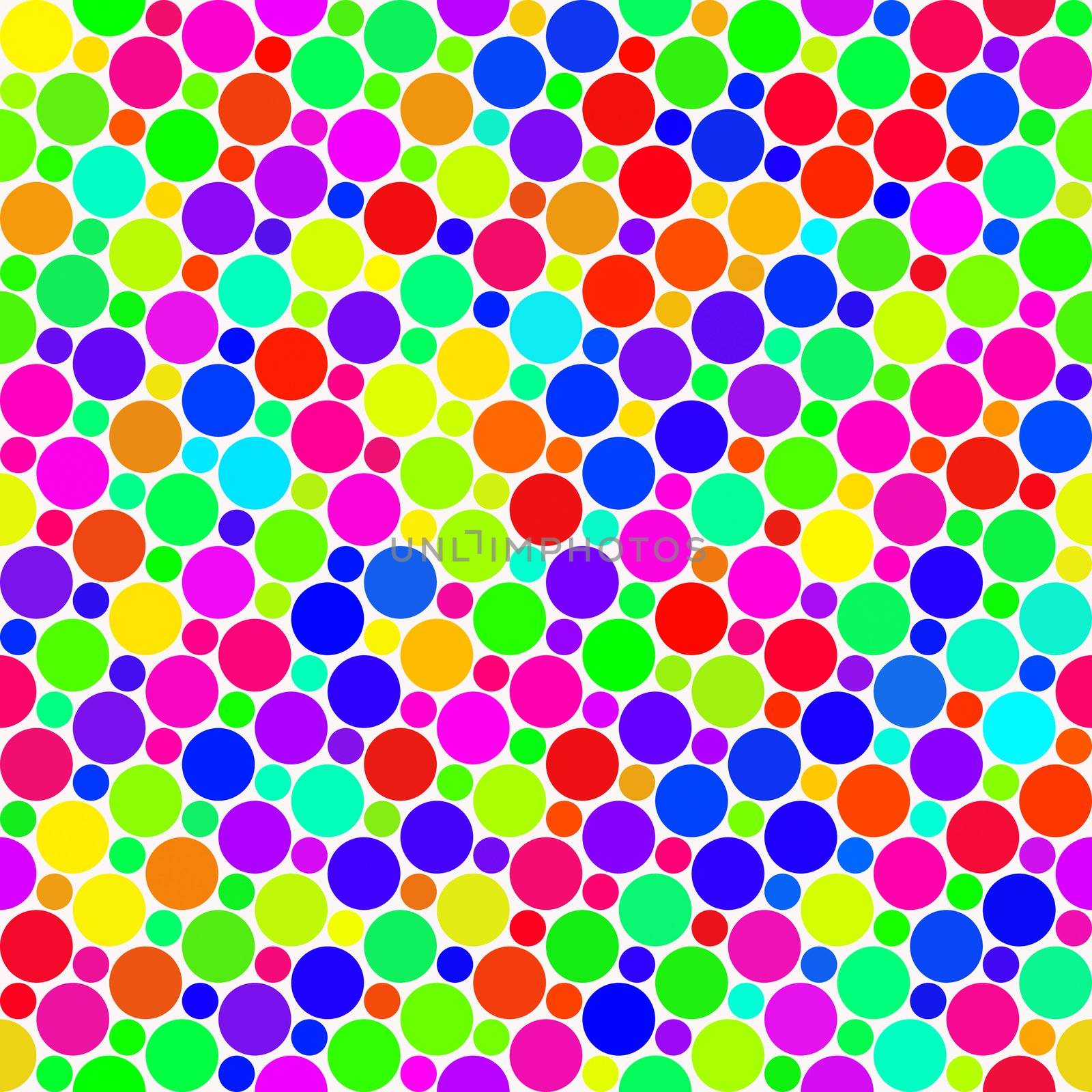 seamless texture of very colorful and bright rounds 
