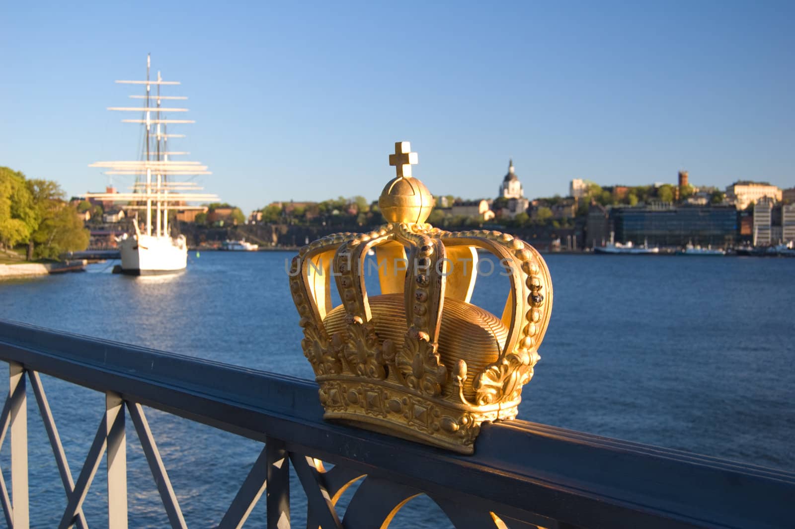 Royalty golden crown in Stockholm