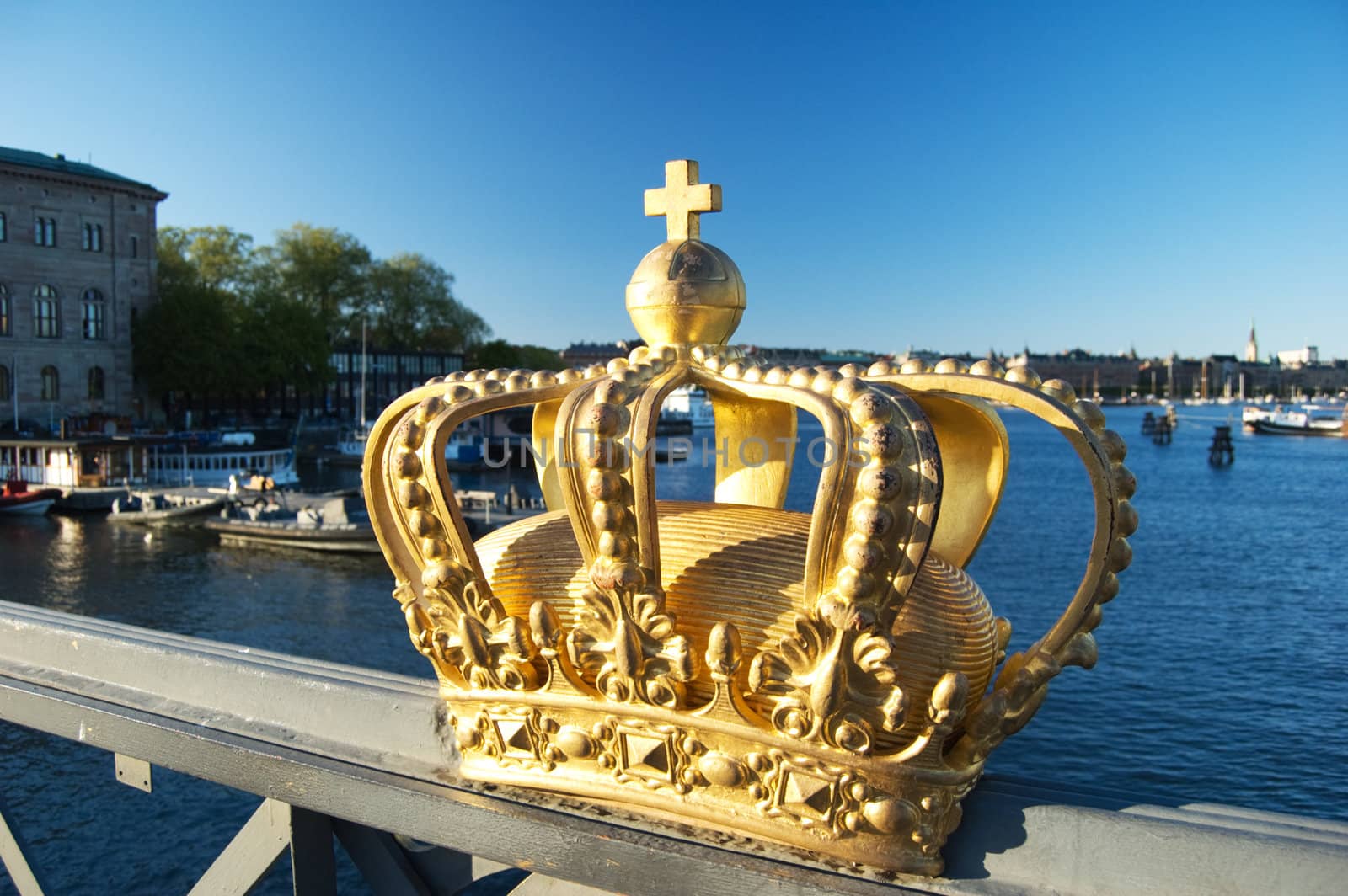Royalty golden crown in Stockholm