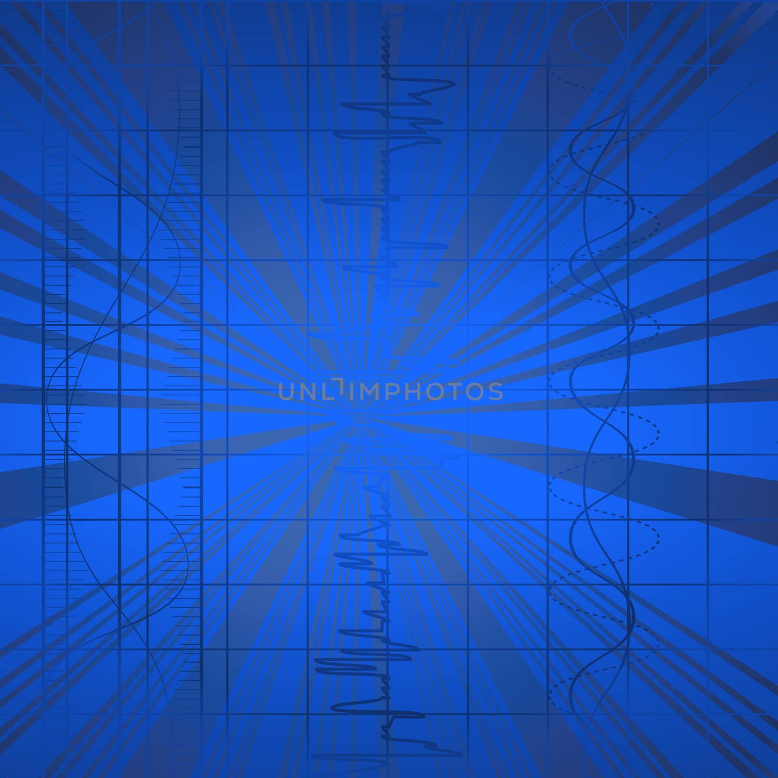 Hi tech blue background, abstract art