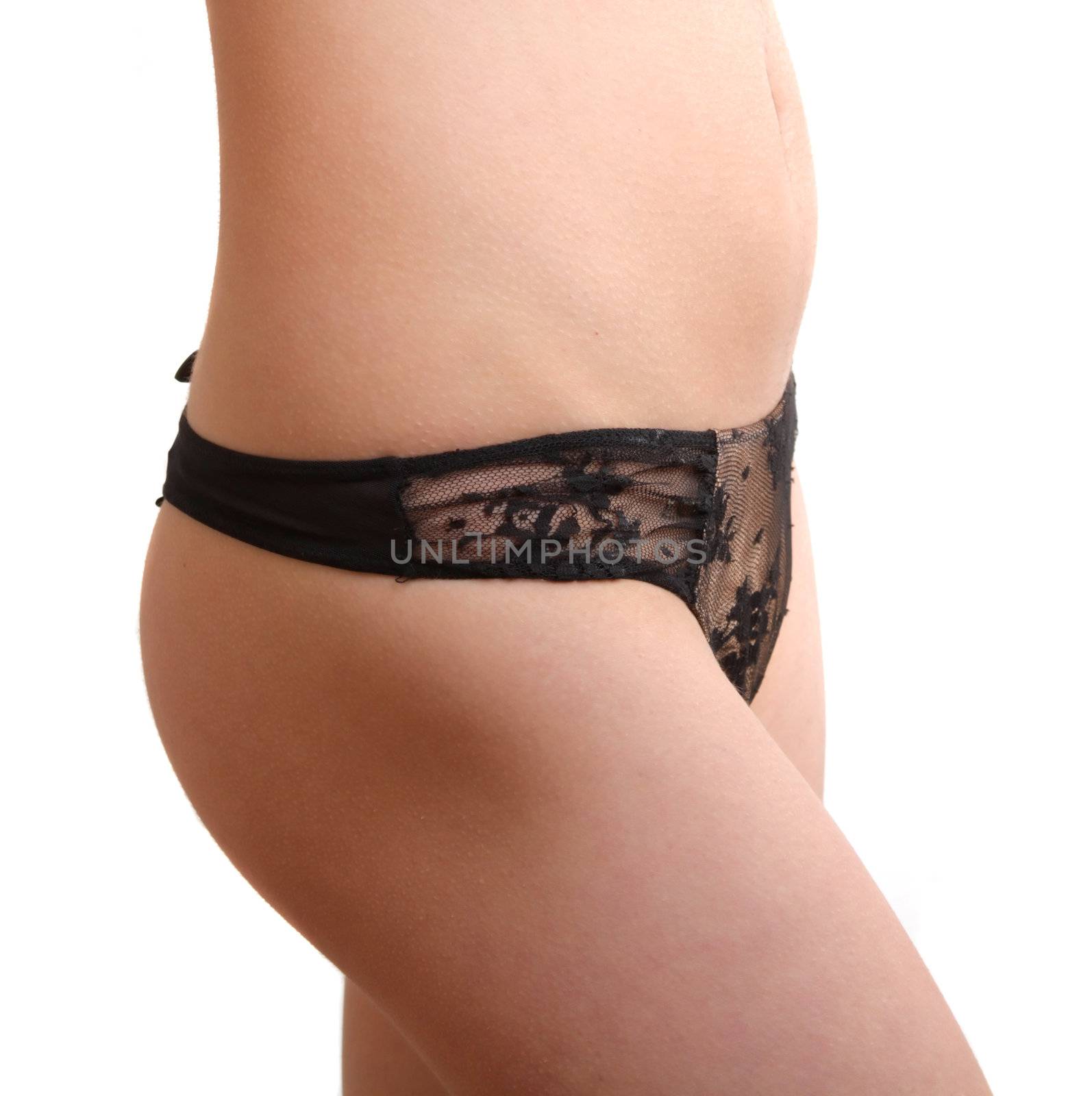 young girl in panties