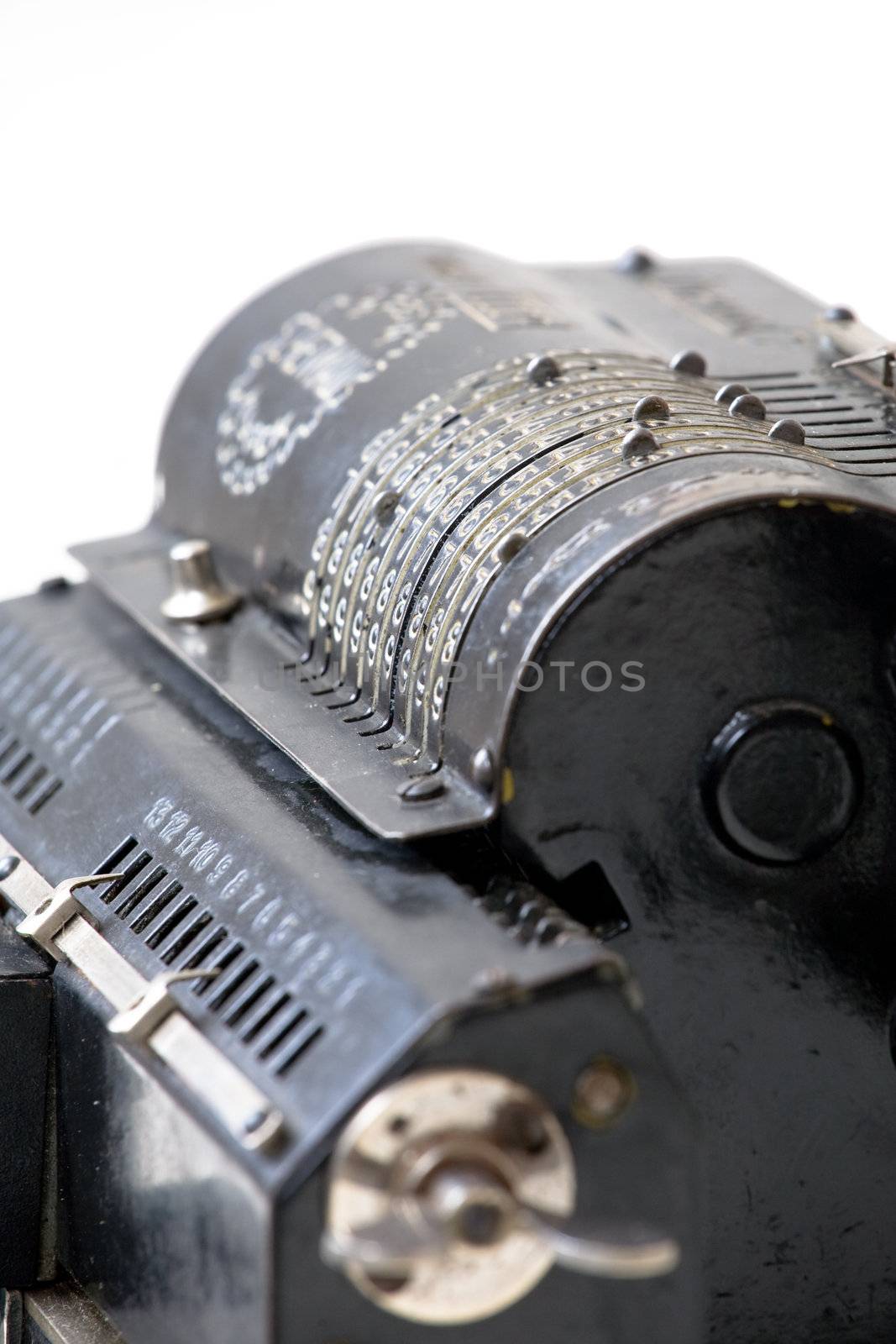 retro mechanical adding machine