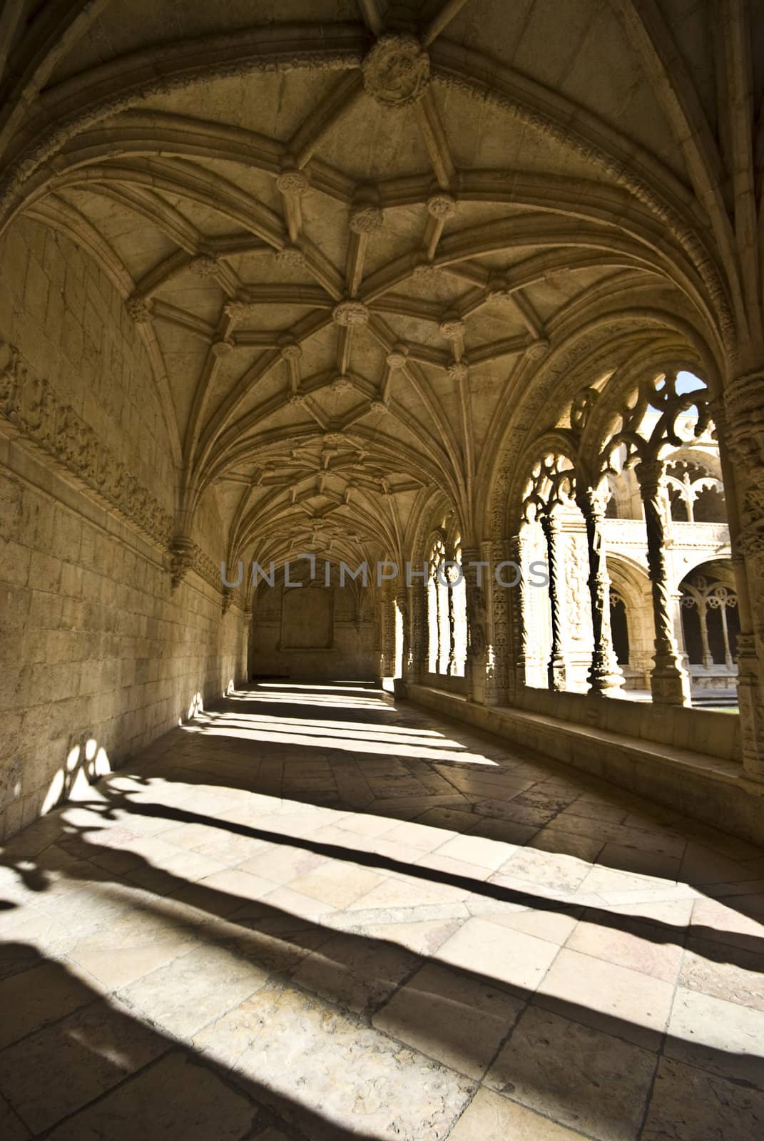 detail of the beautiful cloister of the monastery