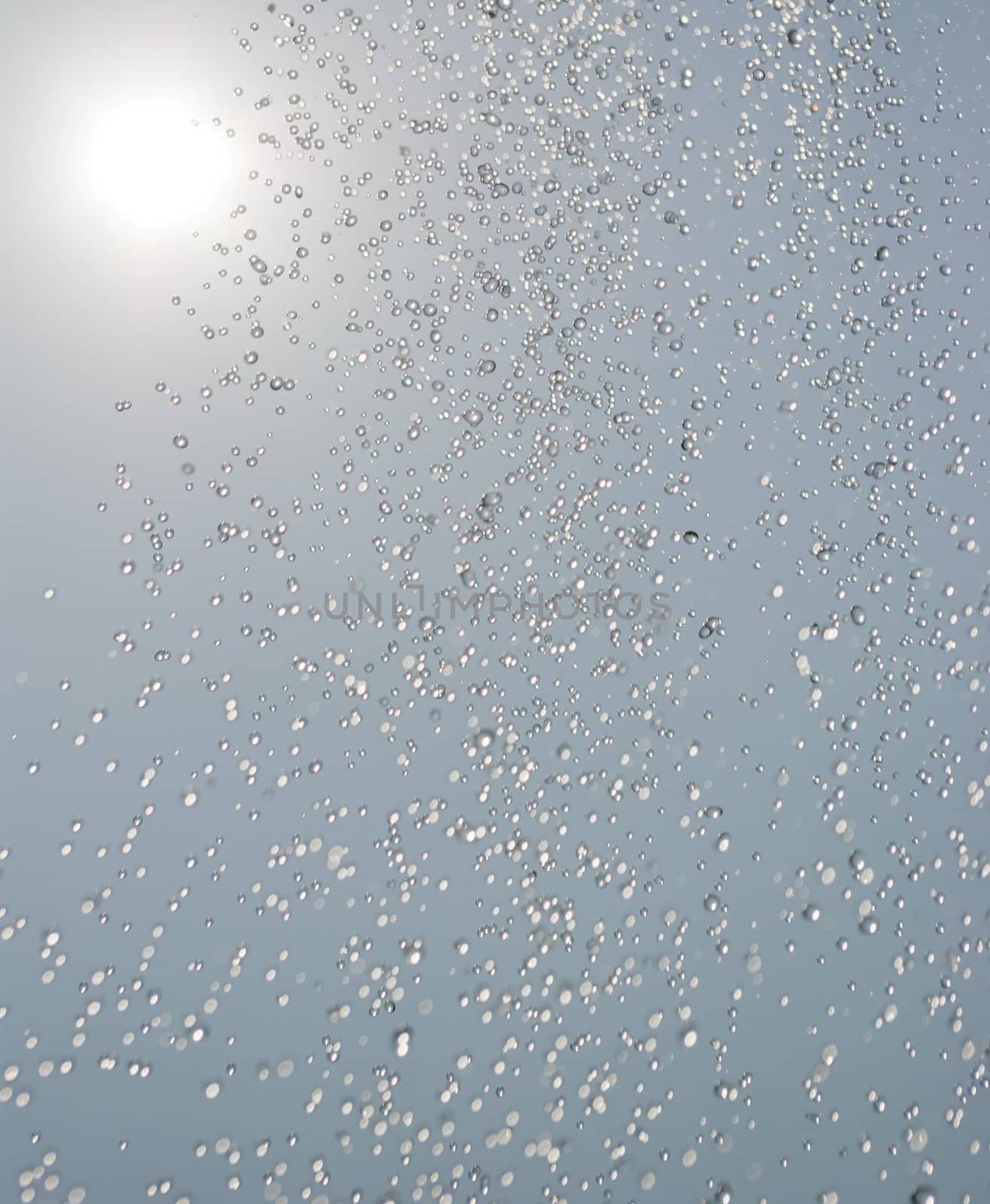 The photo water flowing in the shower