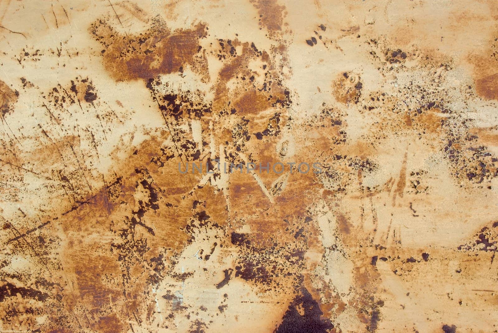 Photo the texture of rusty painted metal