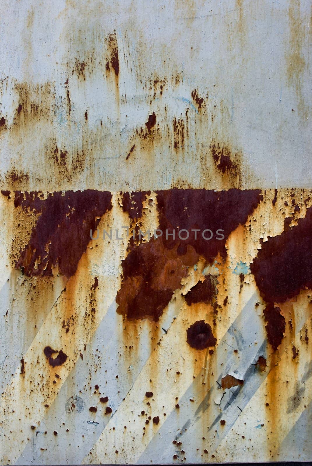Photo the texture of rusty painted metal