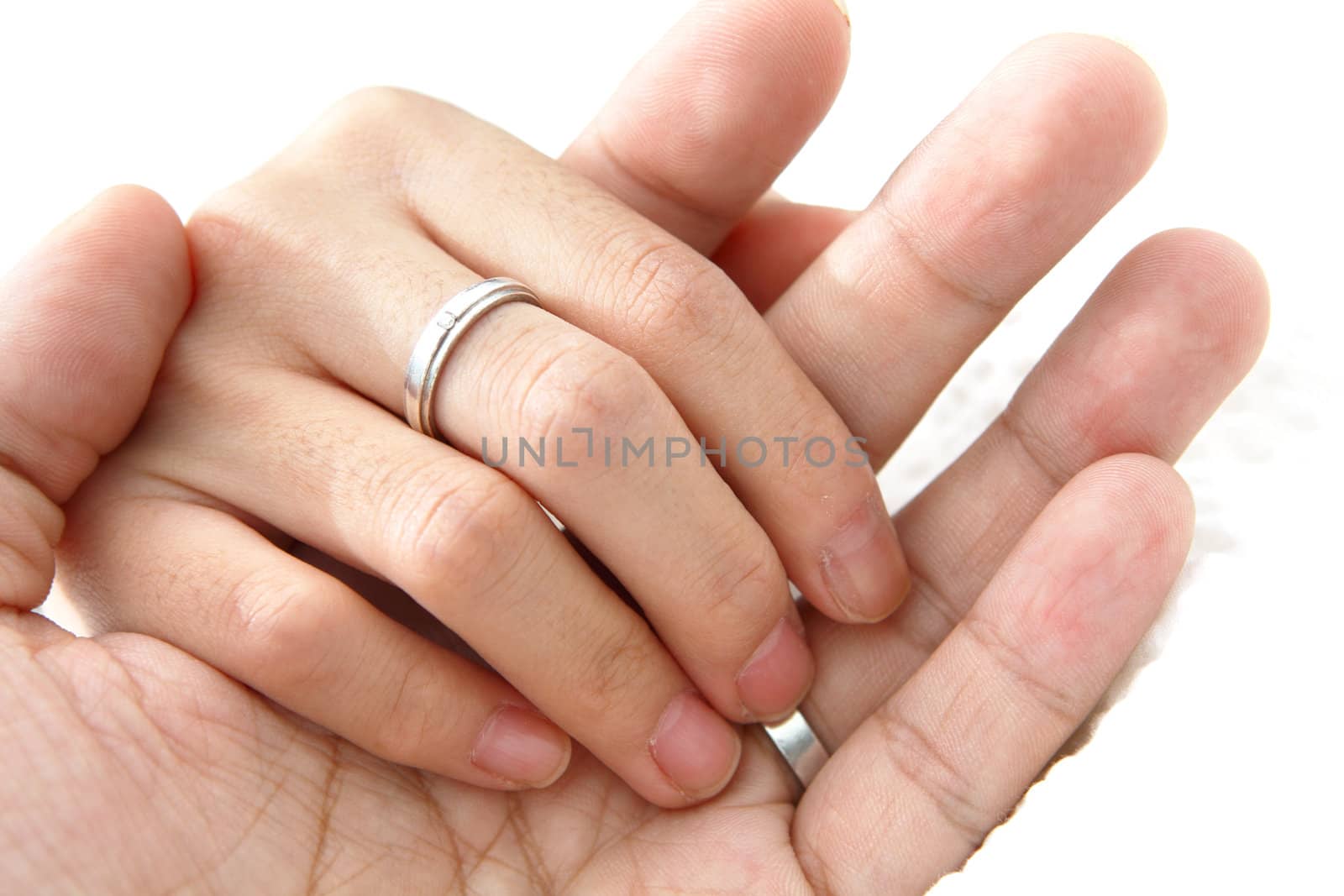 couple holding hands