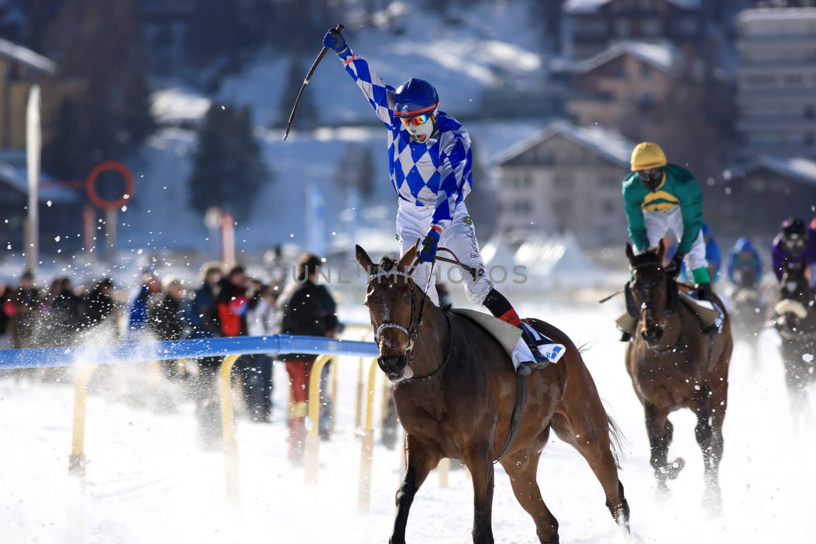 Horse Race in the snow by monner