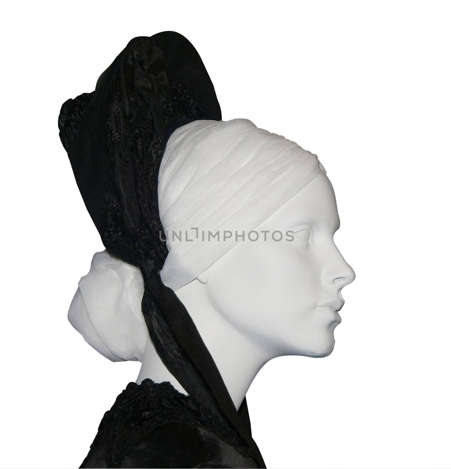 Victorian Mannequin isolated with clipping path           