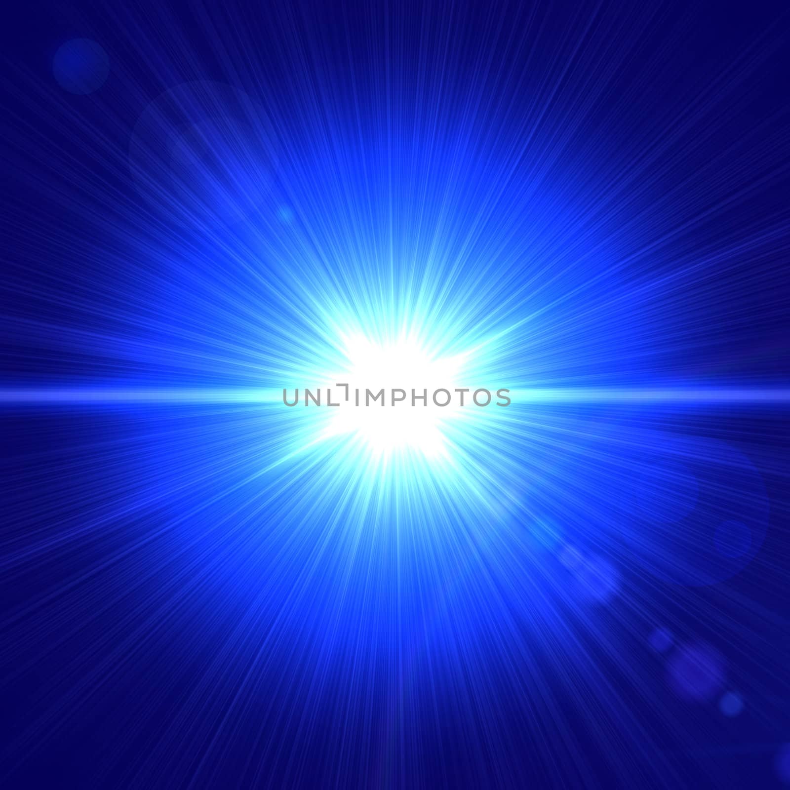 abstract lens flare light over blue background