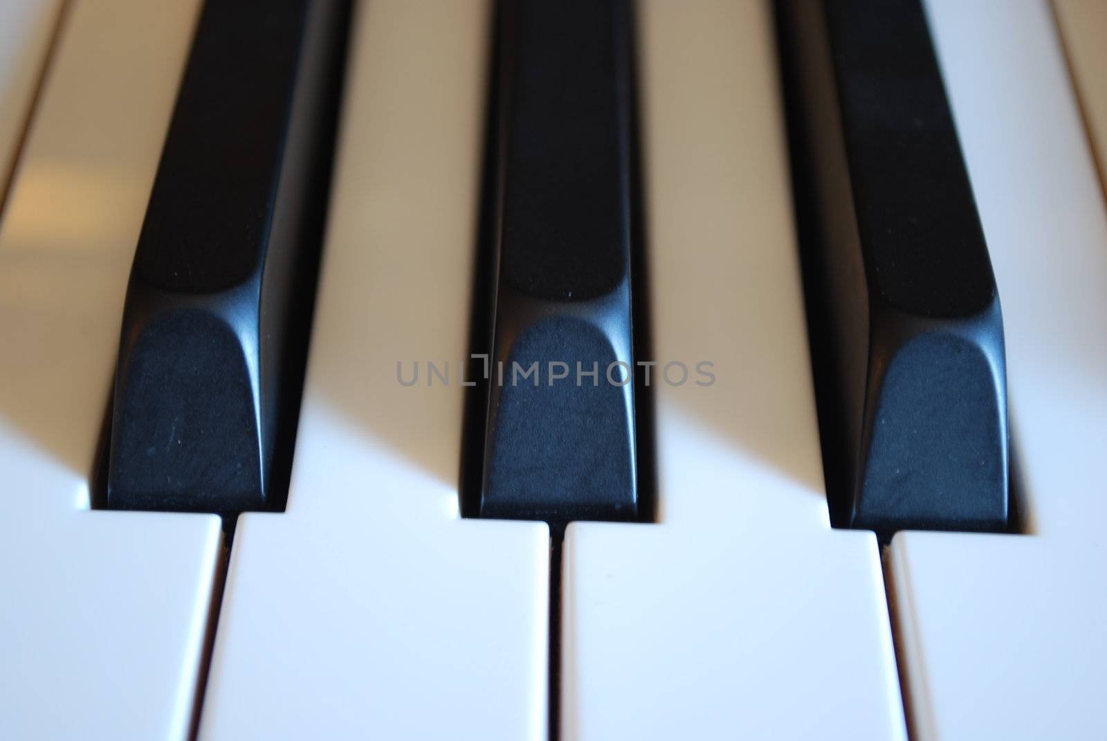 photo of a piano keys (front view)