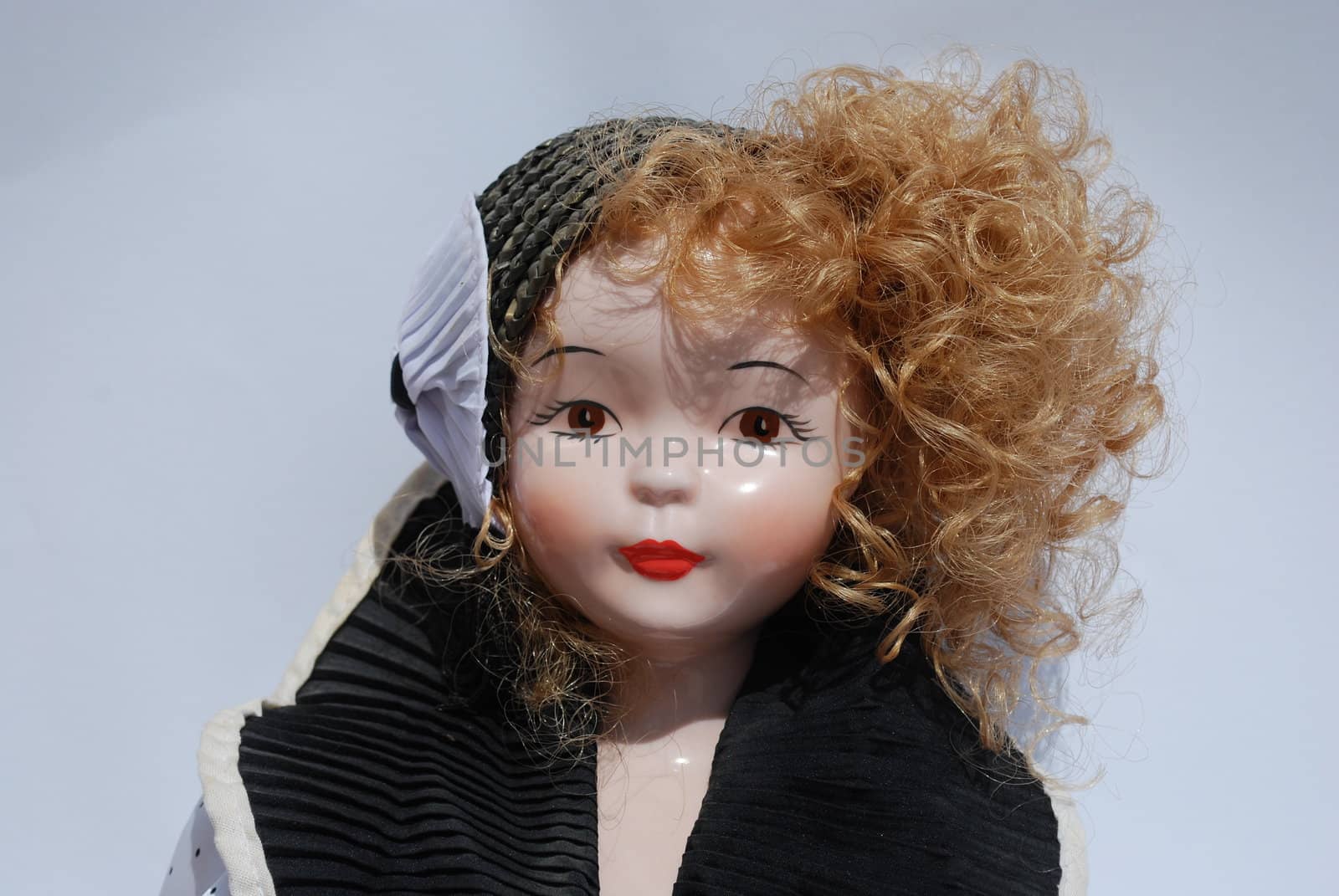 Portrait of a retro porcelain doll