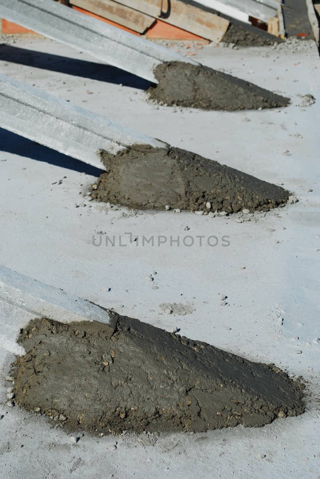 Roof detail of a house under construction by luissantos84