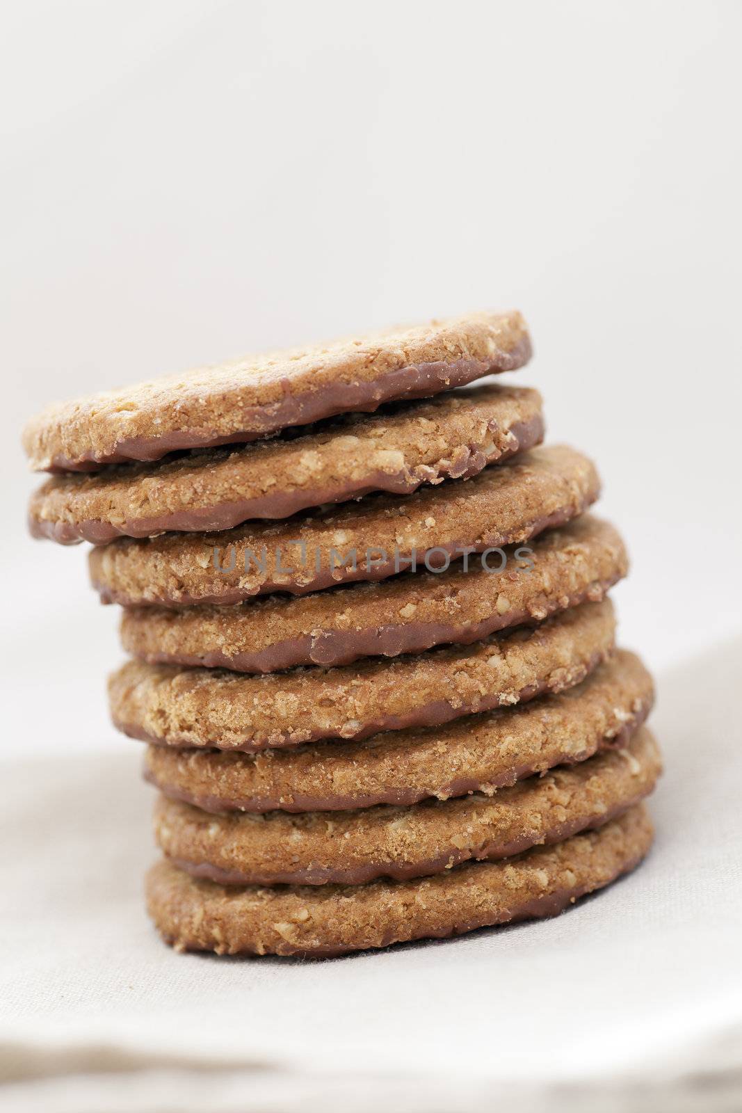 Stack of Oatmeal Cookies by charlotteLake