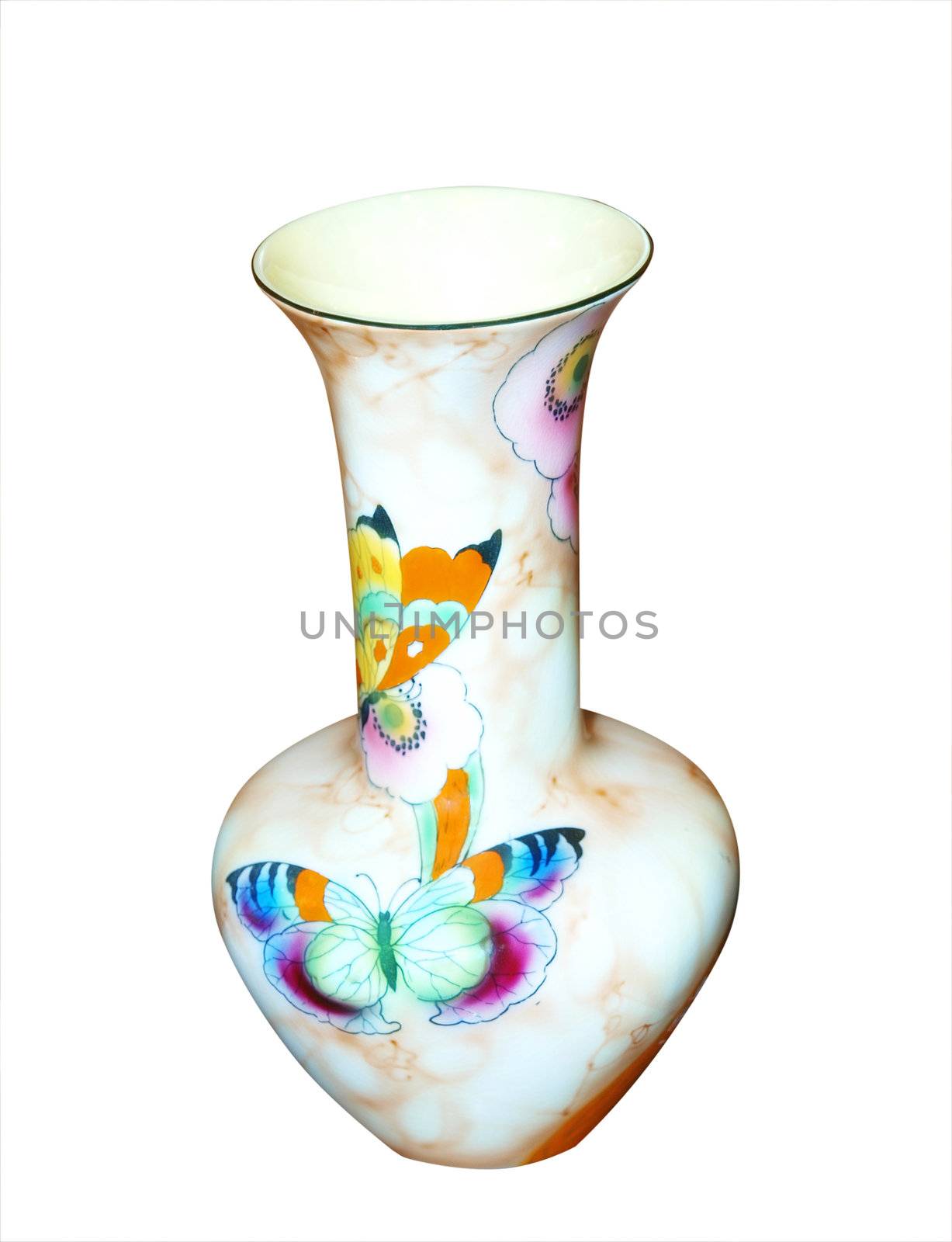 Antique Vase isolated with clipping path           