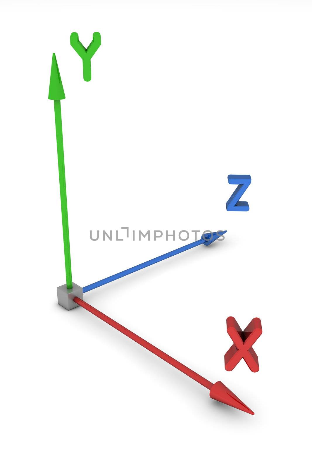 3D Space Coordinate System XYZ by PixBox