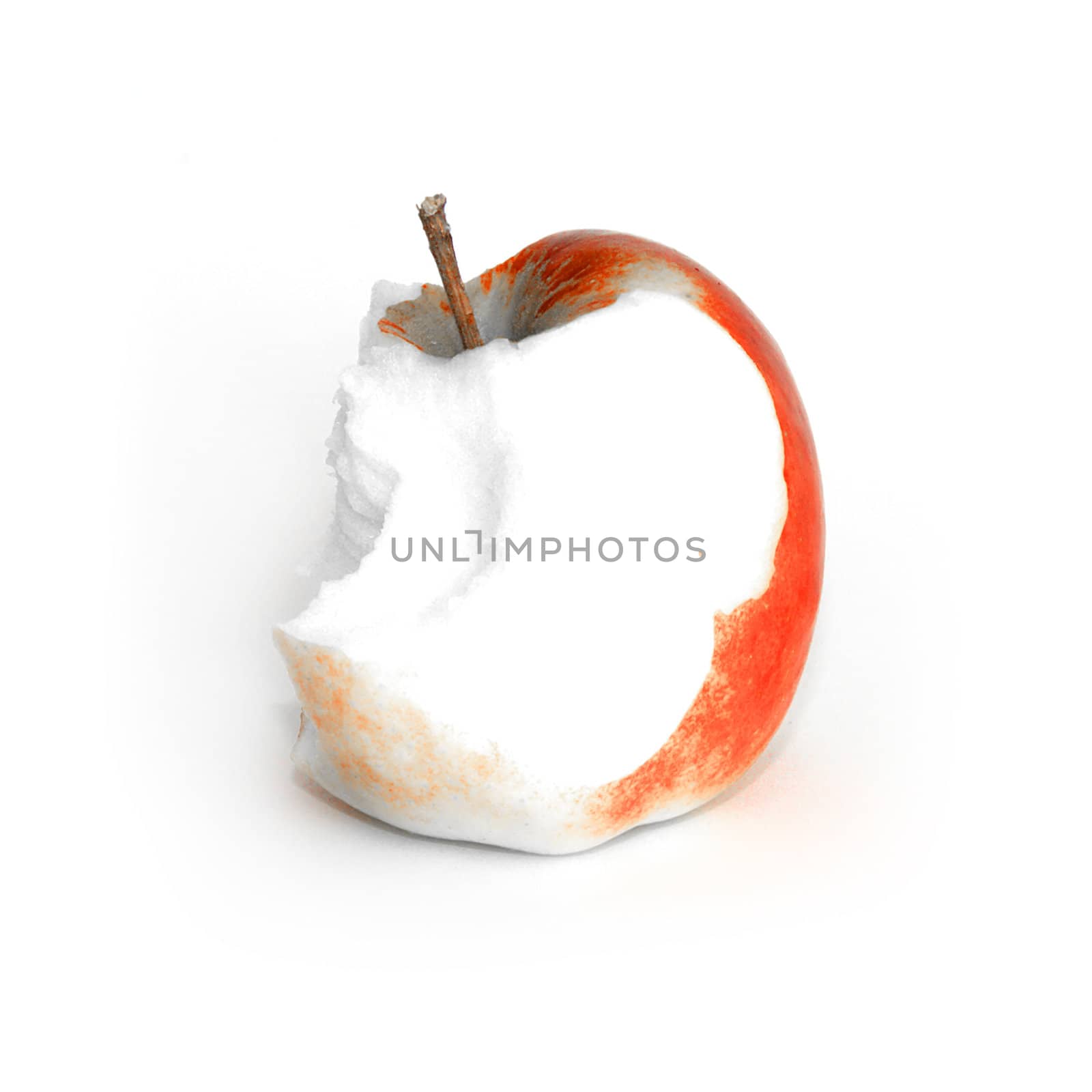 Apple piece on white