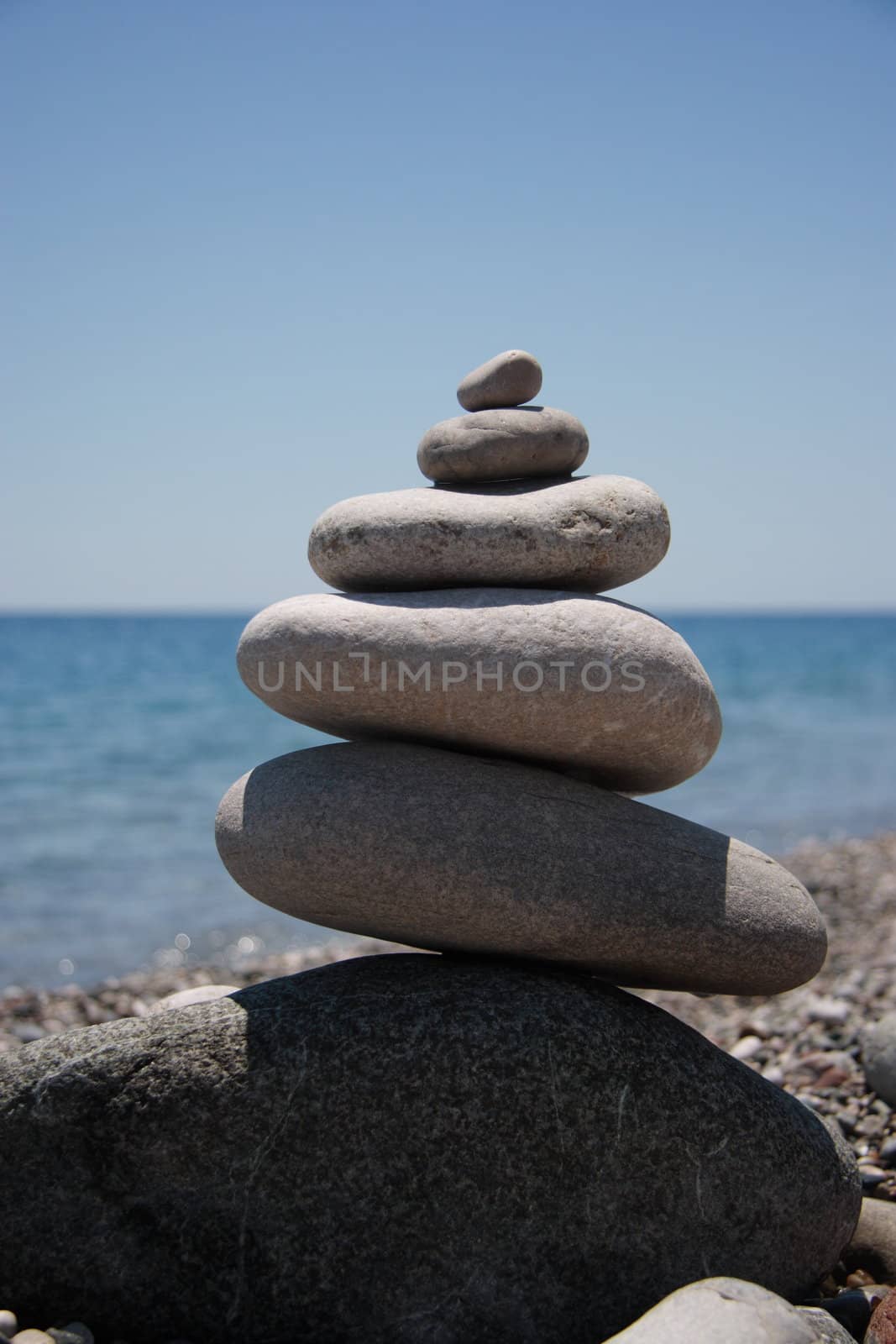 Stones on the seashore