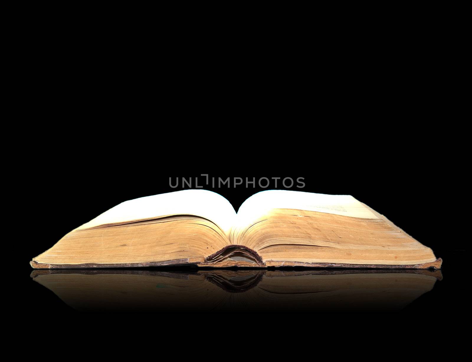  Open book magic on black by Kudryashka