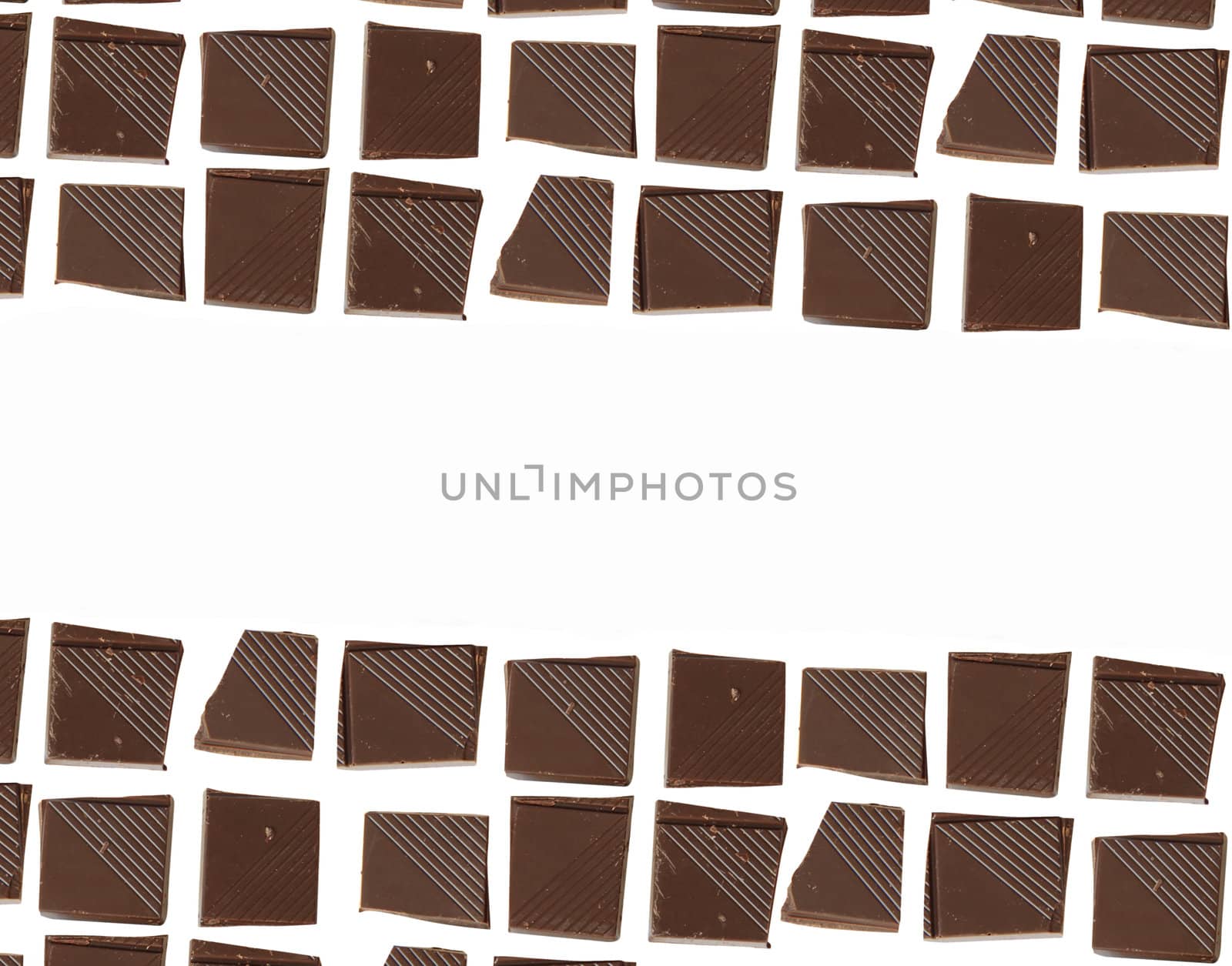 Chocolate pieces background for your design