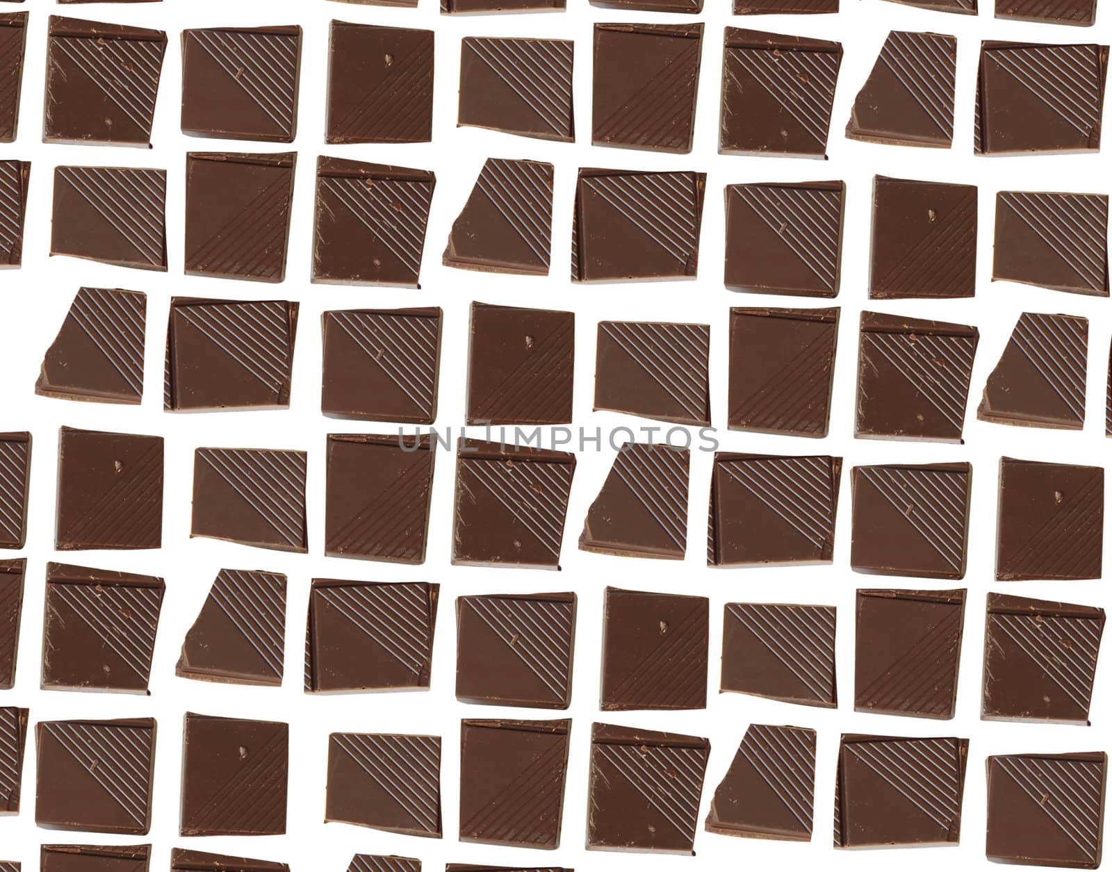 Chocolate pieces background for your design