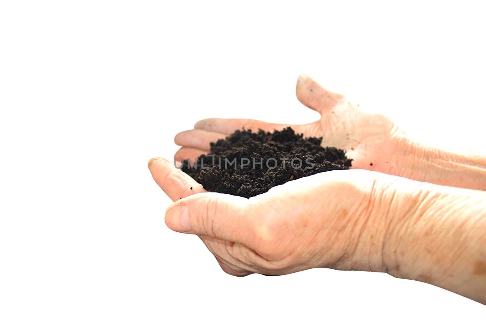 Soil black in hand by Kudryashka