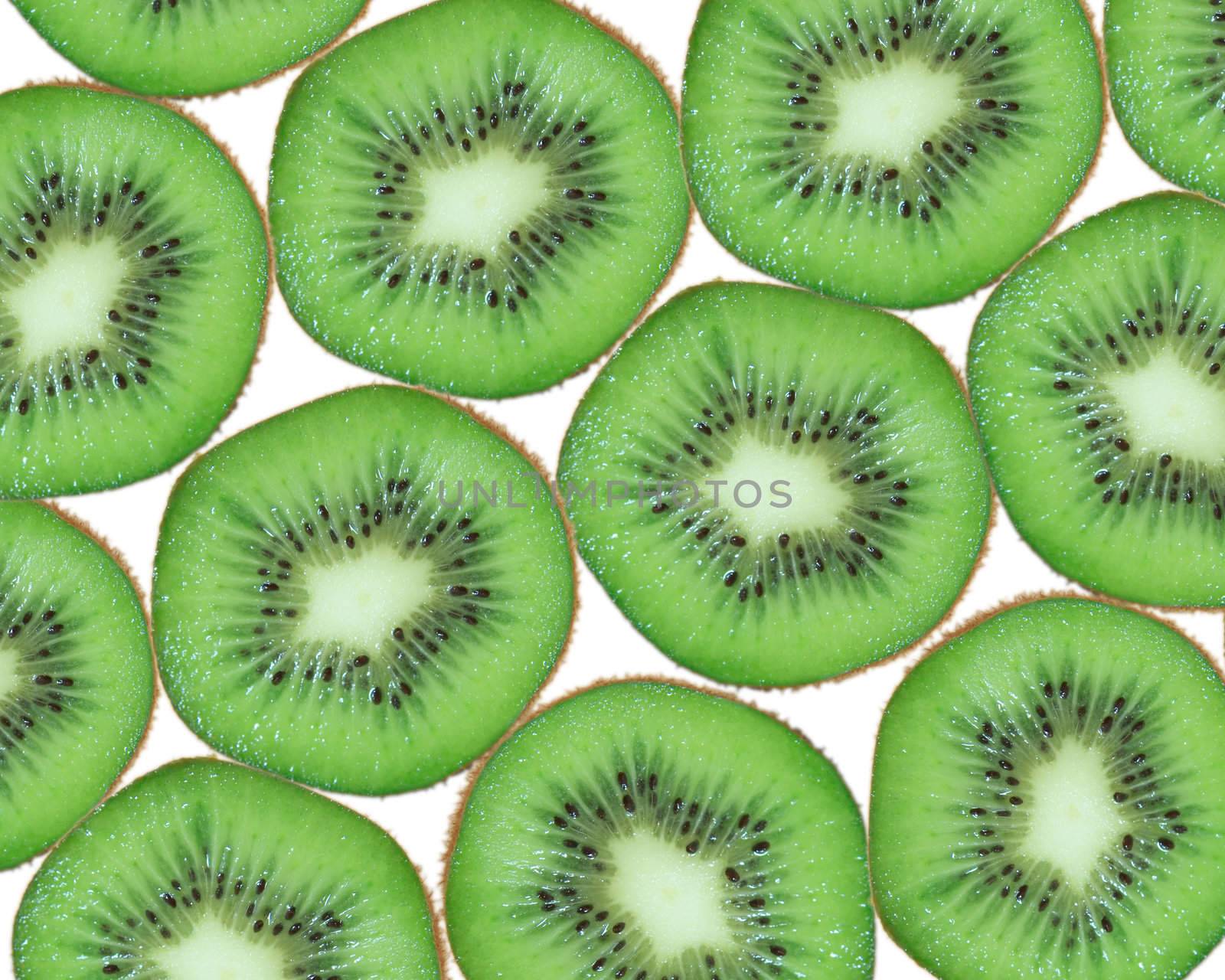 Green kiwi background by Kudryashka