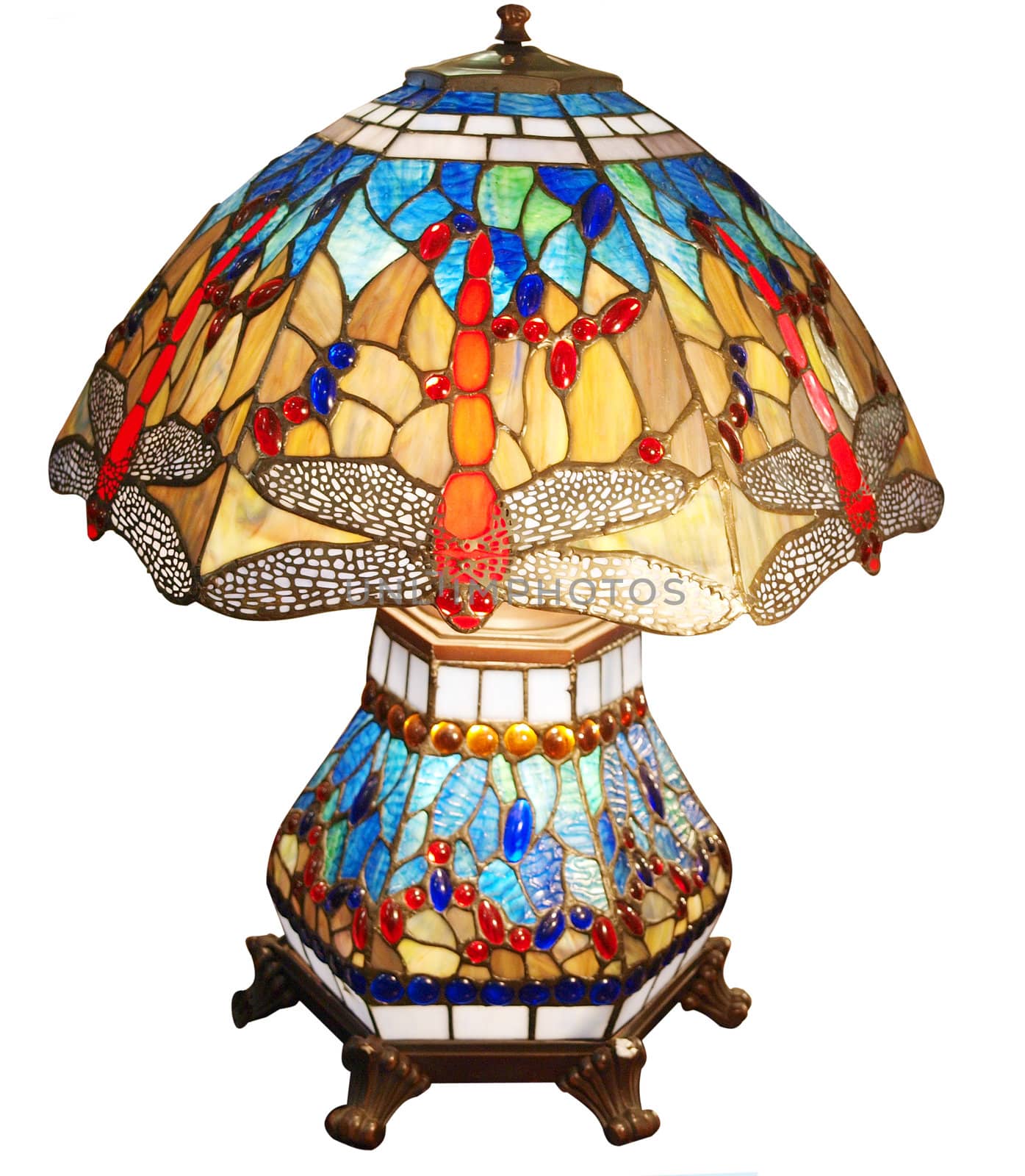 Dragonfly Glass Lamp by MargoJH