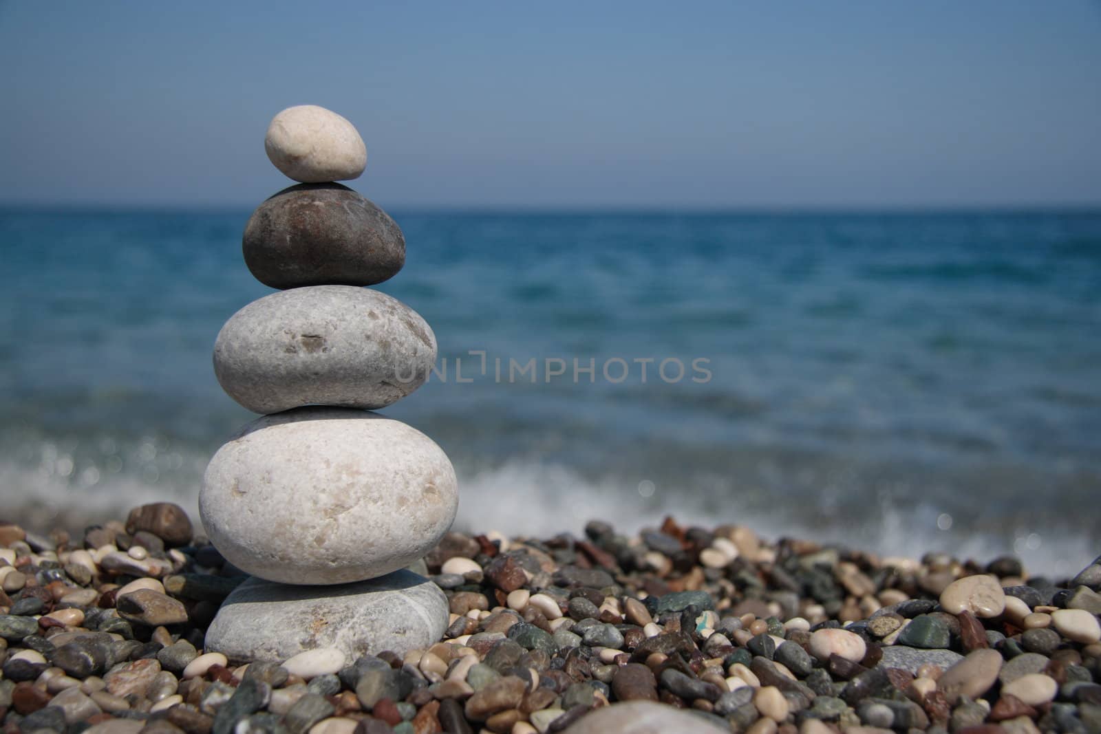 Stones on the seashore