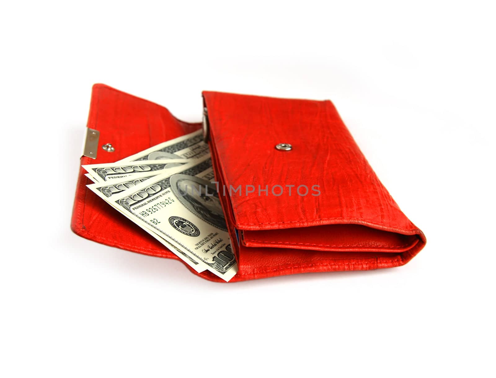 Money wallet red, happy shopping by Kudryashka