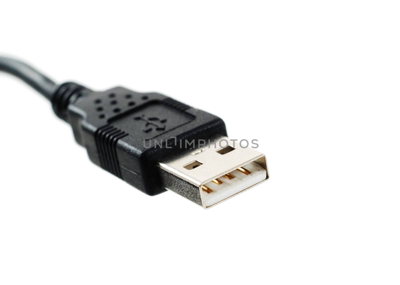 stock pictures of an USB cable and connector