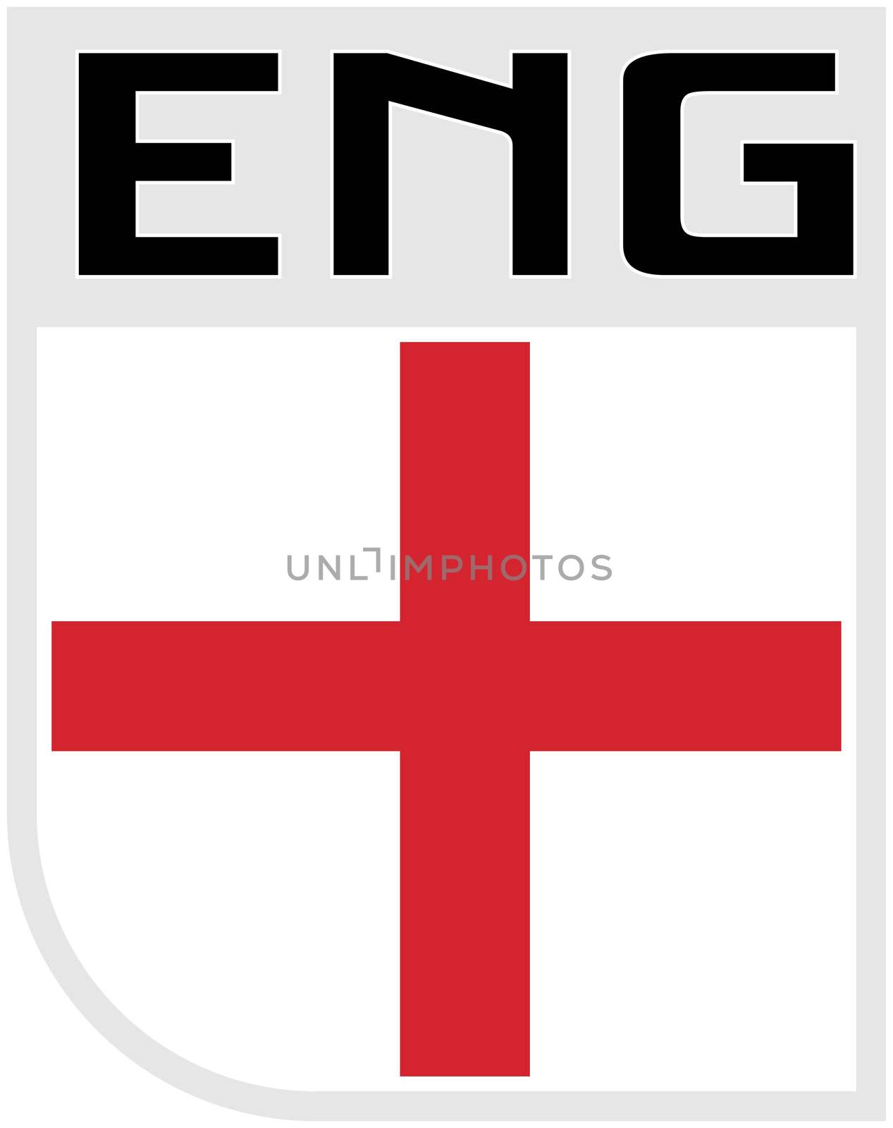 Illustration an icon of the Flag of England