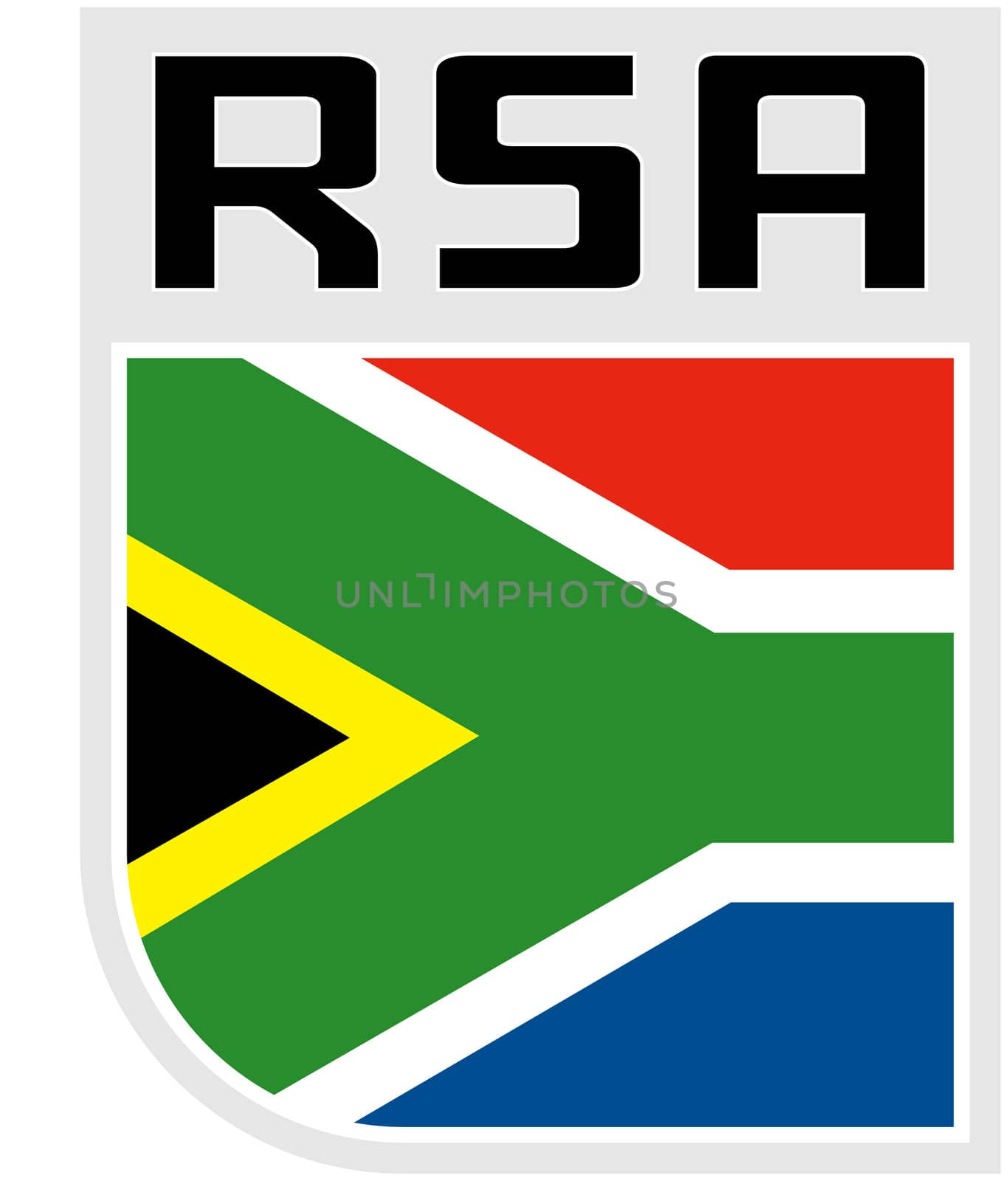 Flag of republic of south africa icon by patrimonio