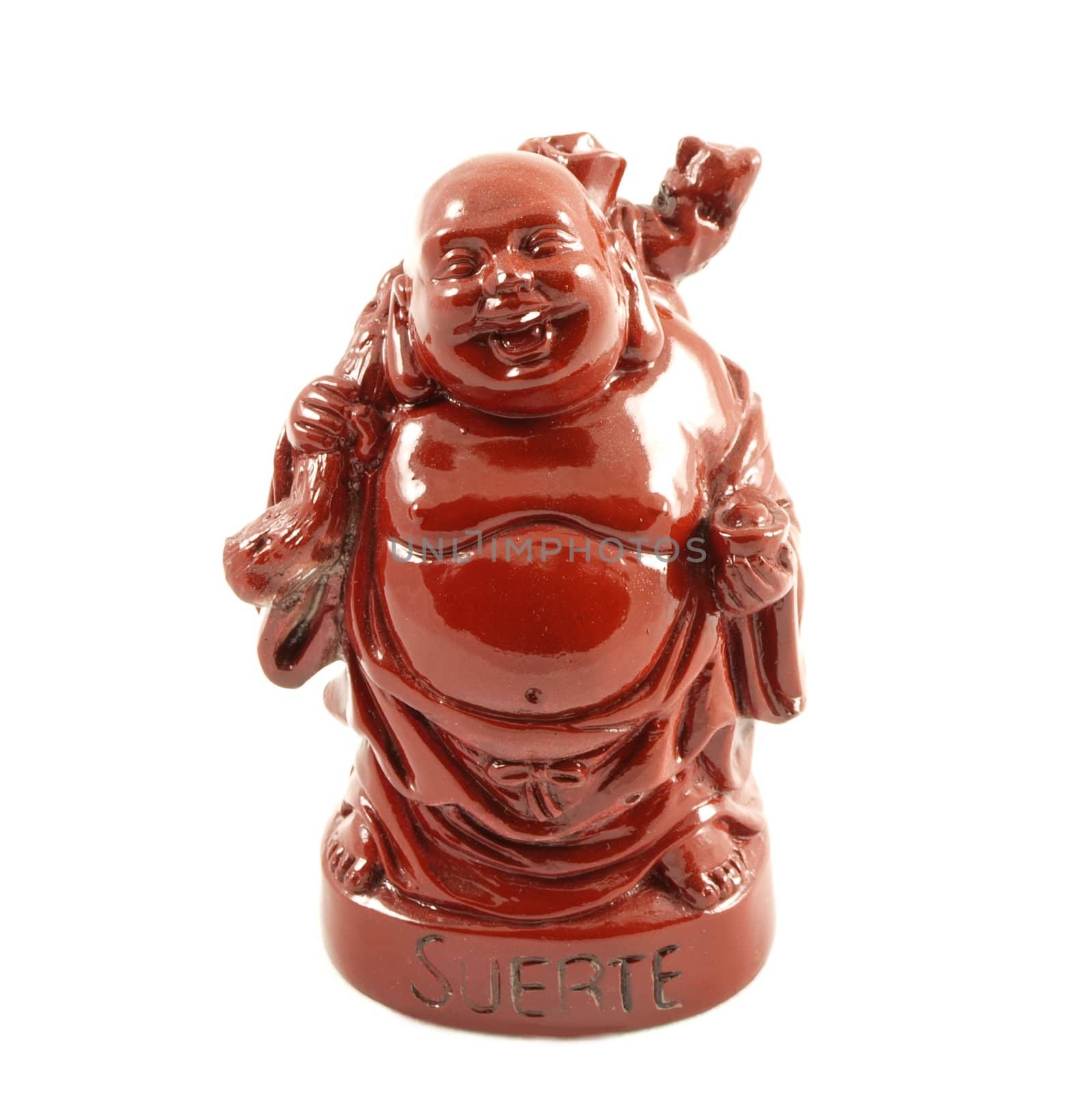 Little Buddha model, isolated towards white background