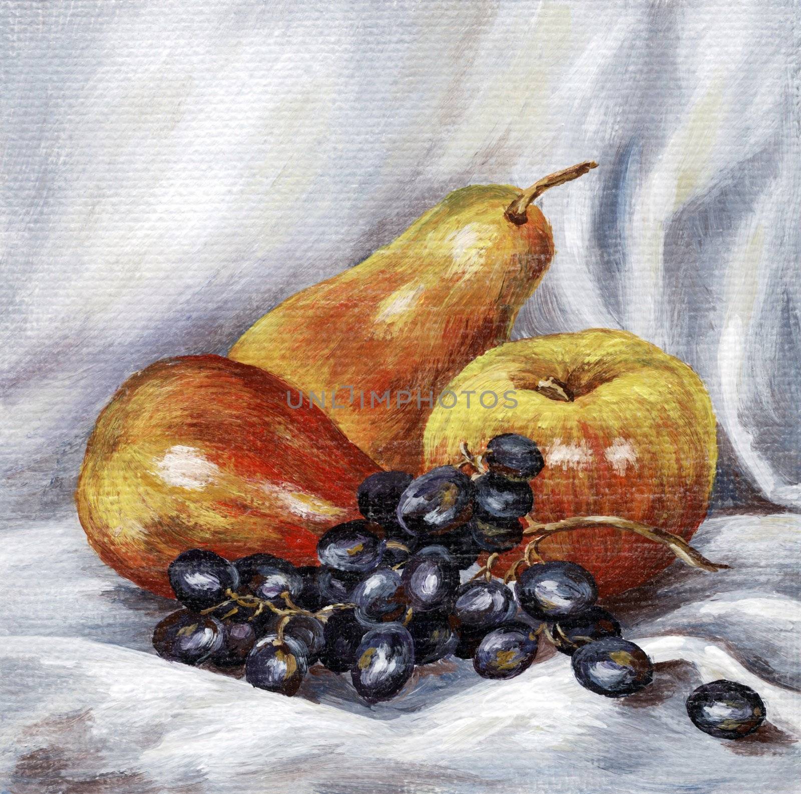 Apples, pears, grapes by alexcoolok