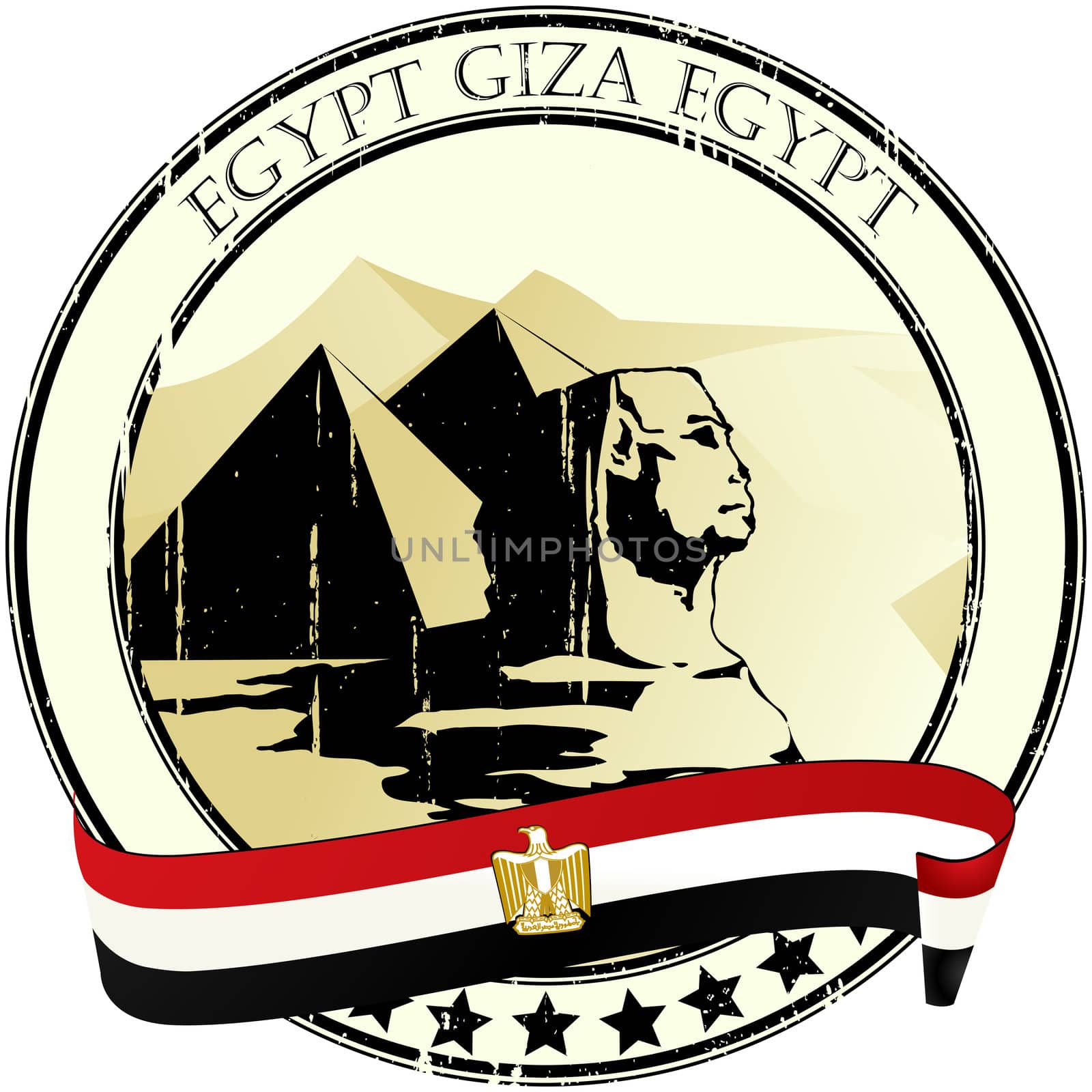 Egypt stamp by Lirch